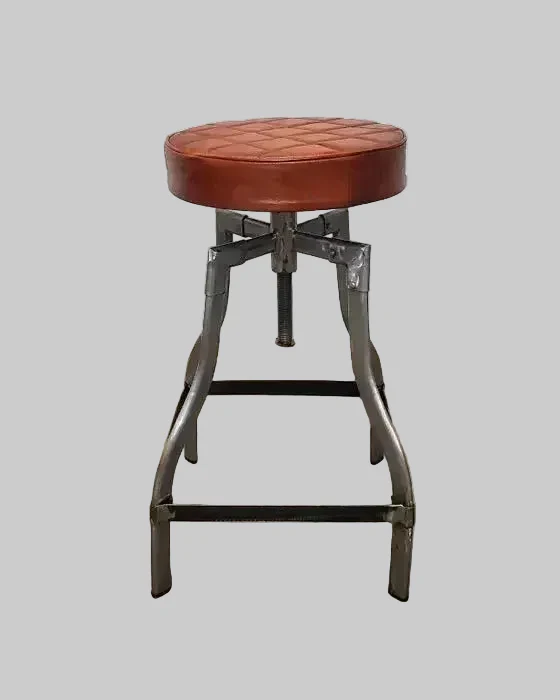 Tabouret de comptoir en cuir - Image 7