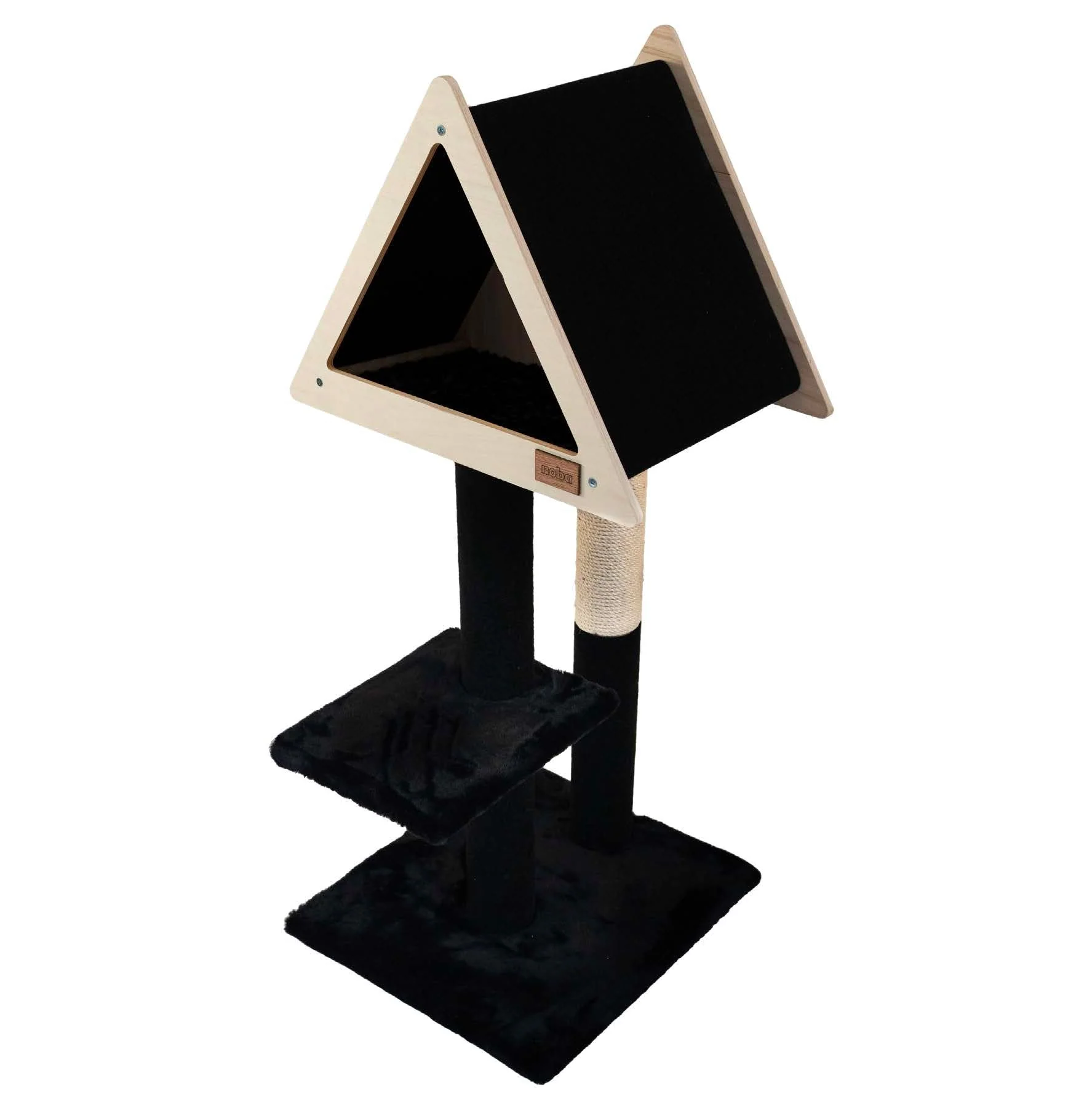 Teepee Hideout - Deluxe 2-Level Cat Tree - Image 6