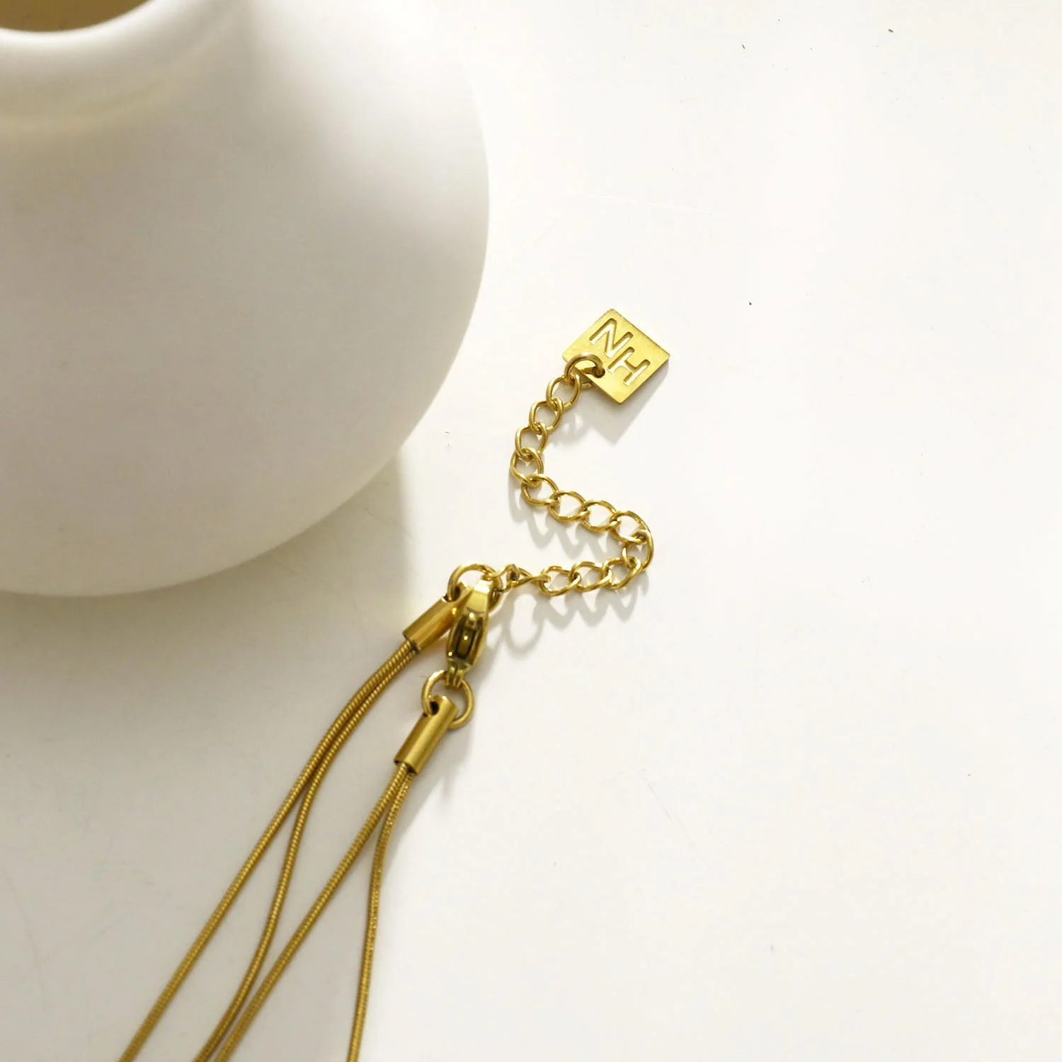 TELMA: Lariat Style Multi Stranded Necklace. - Image 8