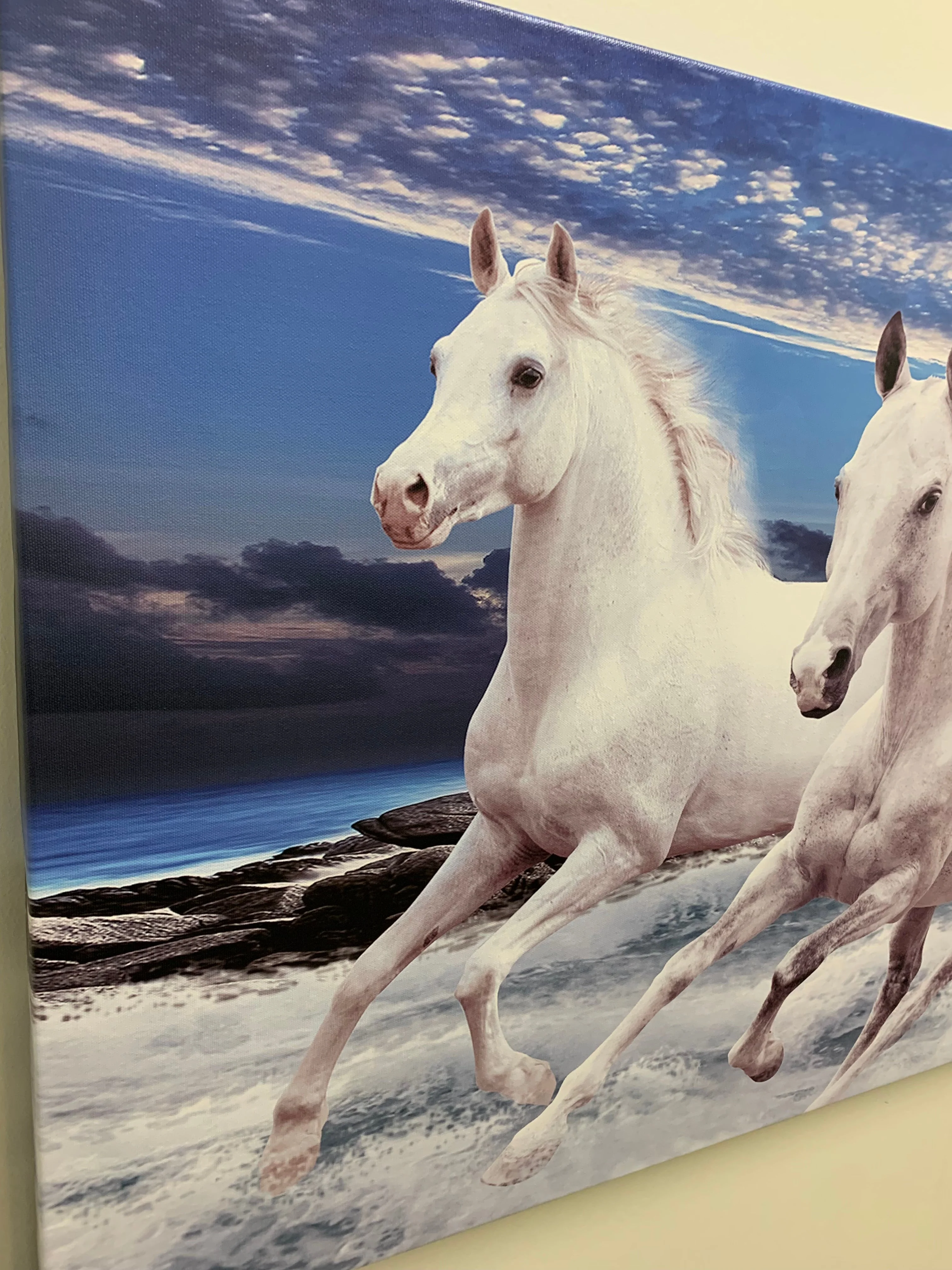 The 7 horses of good luck- Animal Print Canvas- Wall art - Image 4