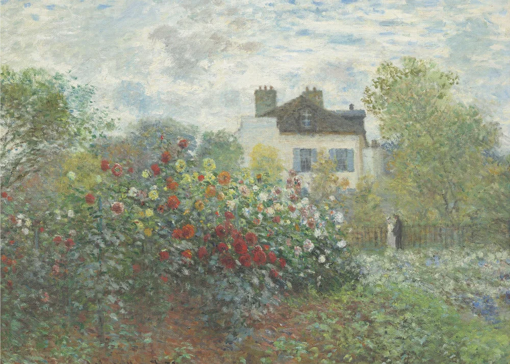 The Artist's Garden In Argenteuil, a Corner of the Garden With Dahlias (1873) - Image 4