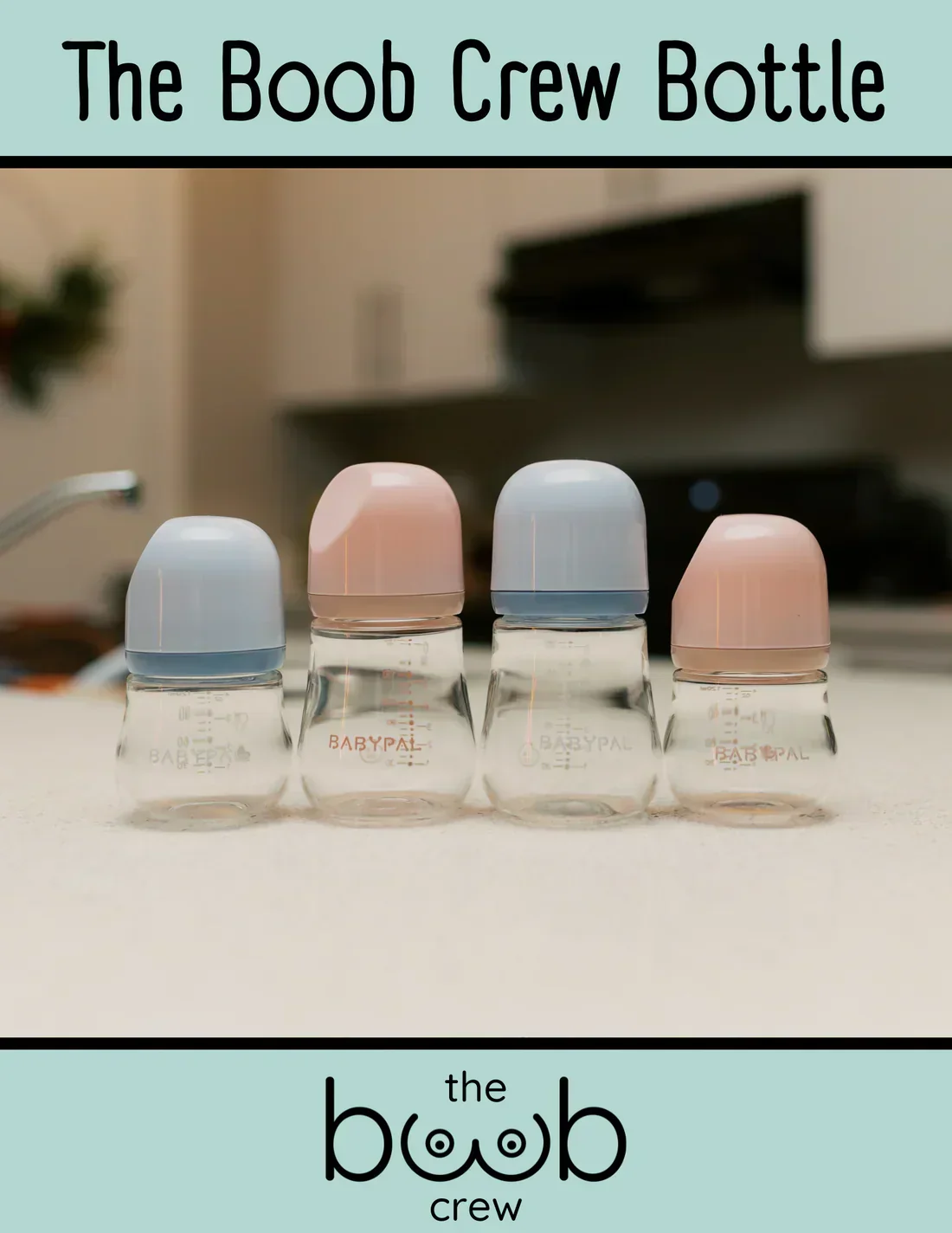 The Boob Crew Bottle - 120ml - Blue - Image 2