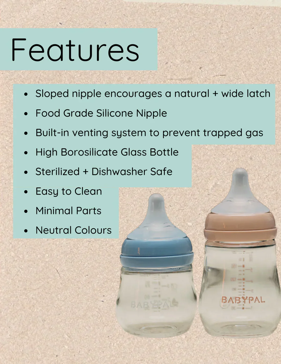 The Boob Crew Bottle - 180ml - Blue - Image 5