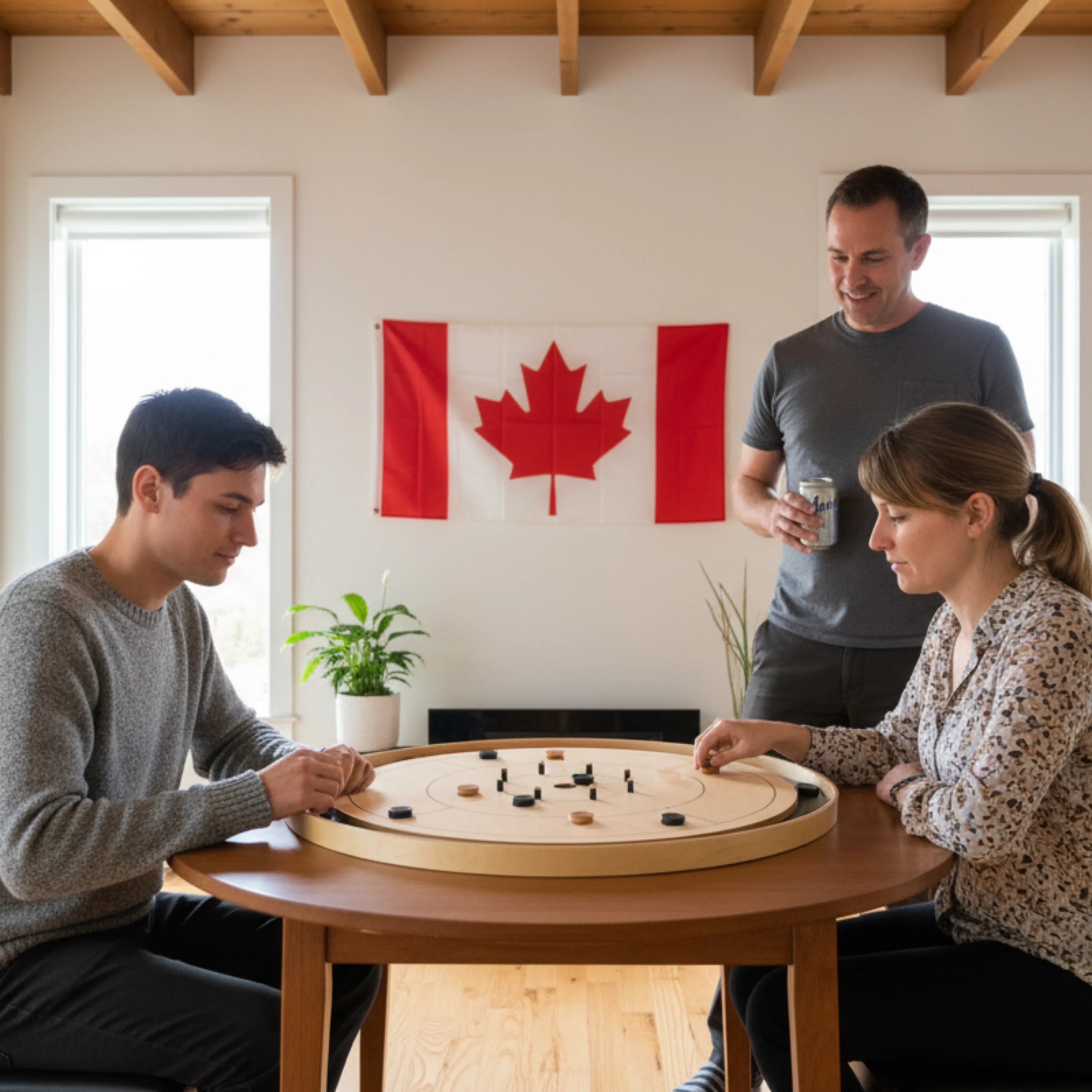 The Crokinole Canada Board (No Branding) - Tournament Board Game Set - Meets NCA Standards - Image 4