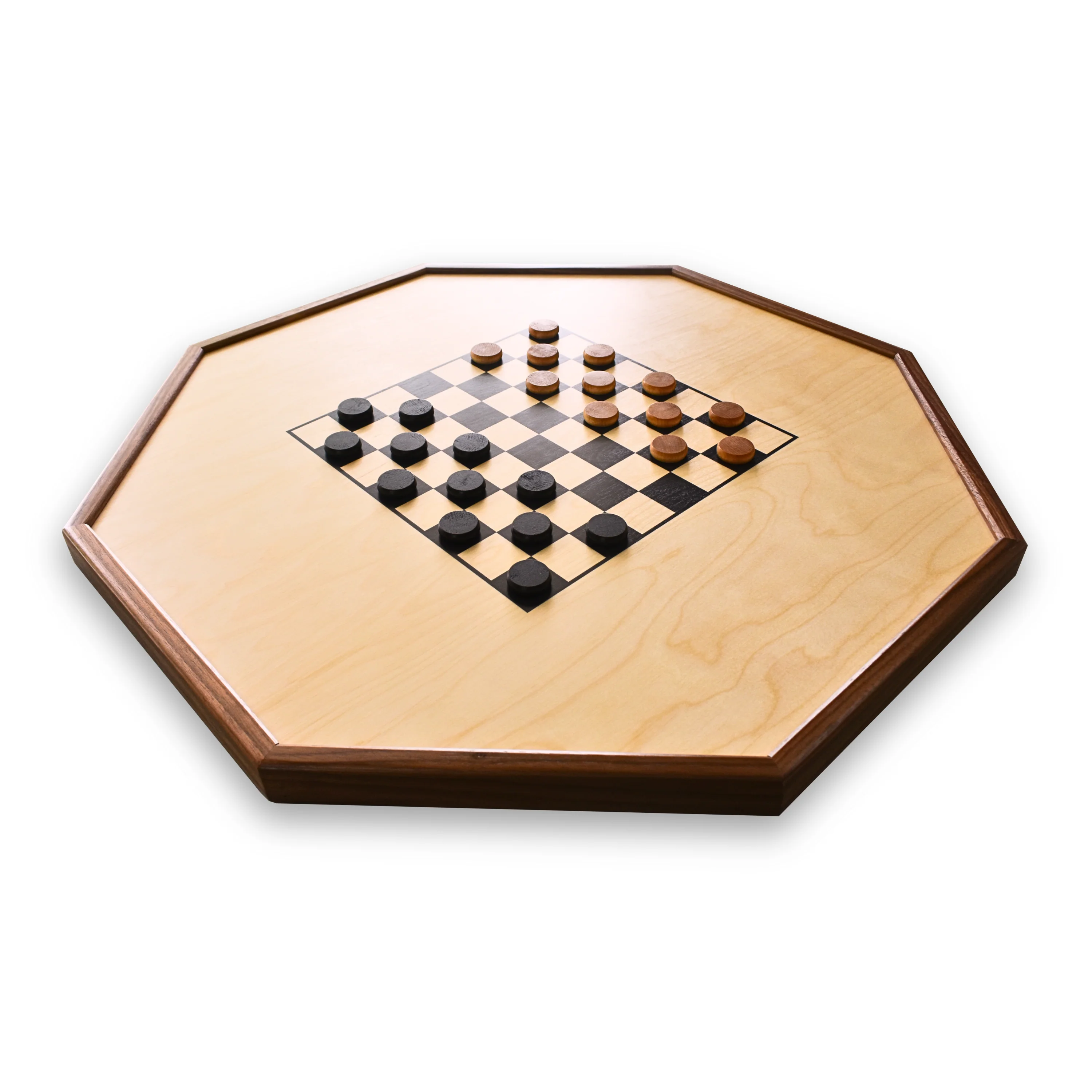 The Deluxe (Walnut Rail) by Crokinole Canada - Traditional Crokinole Board Game Set - Image 5
