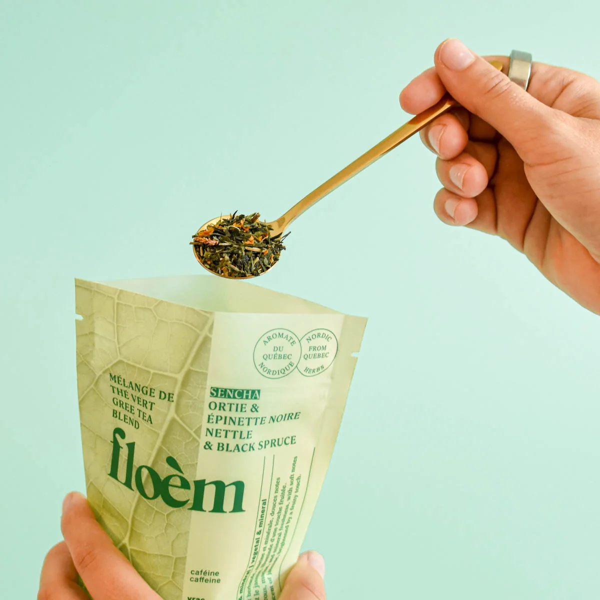 Thé en vrac - Thé vert Sencha, Ortie & Épinette noire - Image 2
