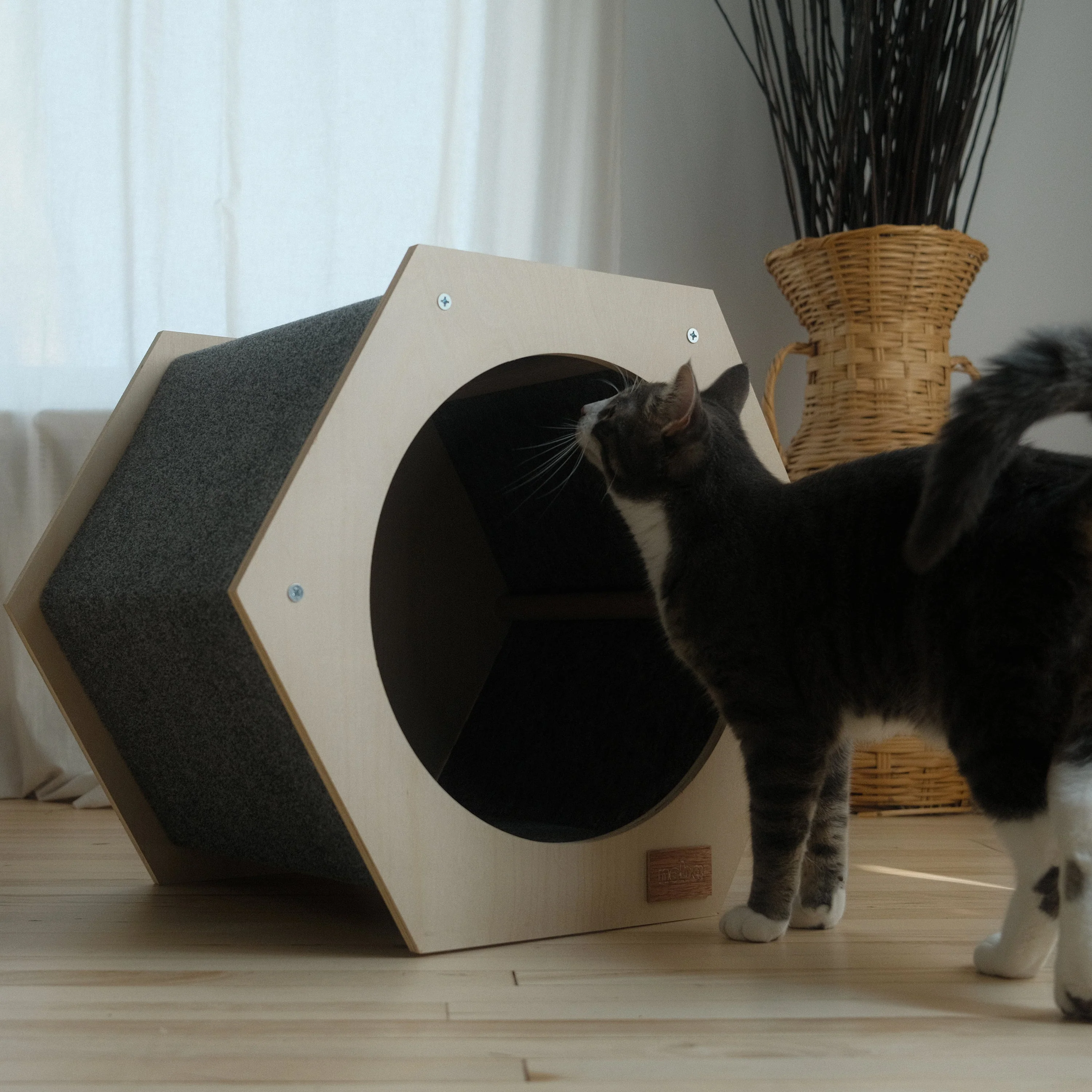 The Hexagone Scratchable Cat House - Image 4