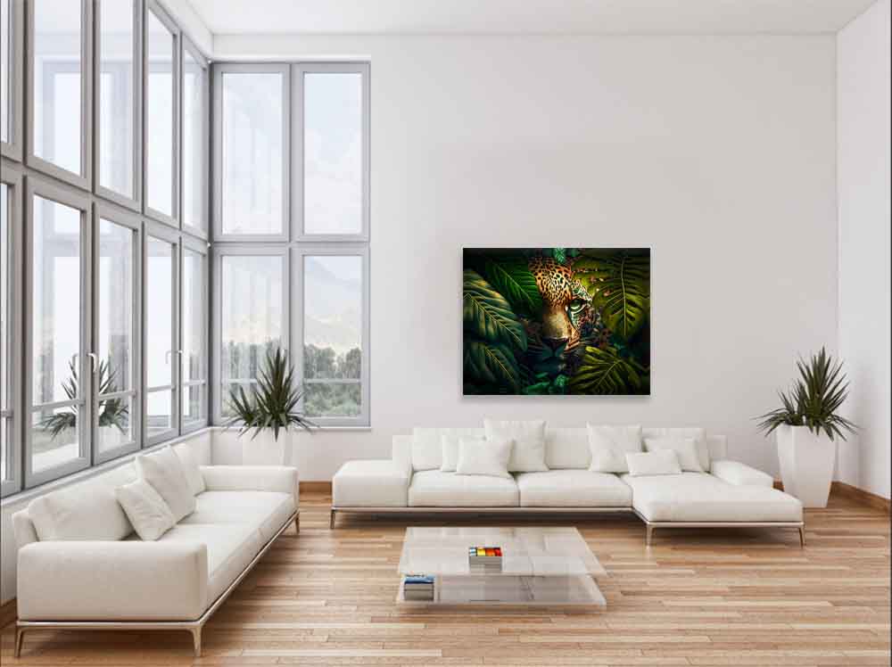 The leopard in the wildlife- Animal Canvas Art - - Image 3