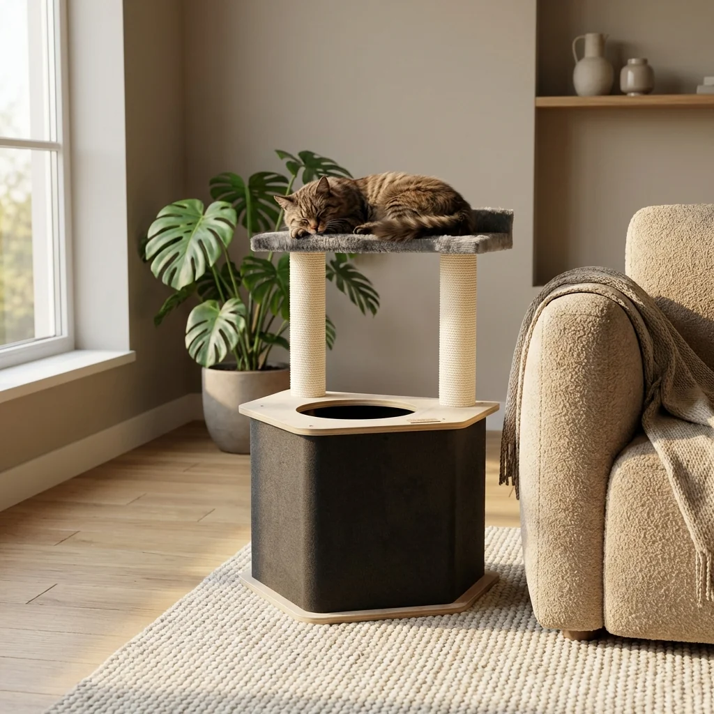 The Lodge Hideout - 2-Level Cat Tree - Image 2