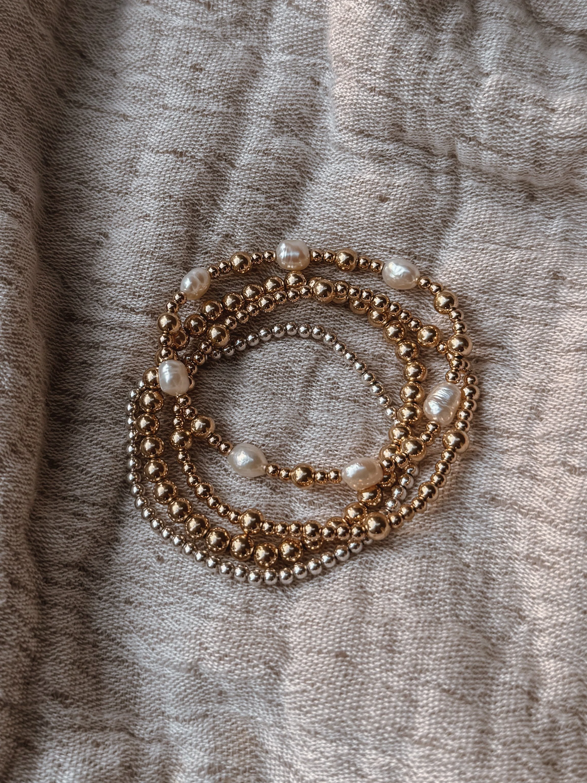 The Luxe Mixing Metals Bracelet Stack - Image 2