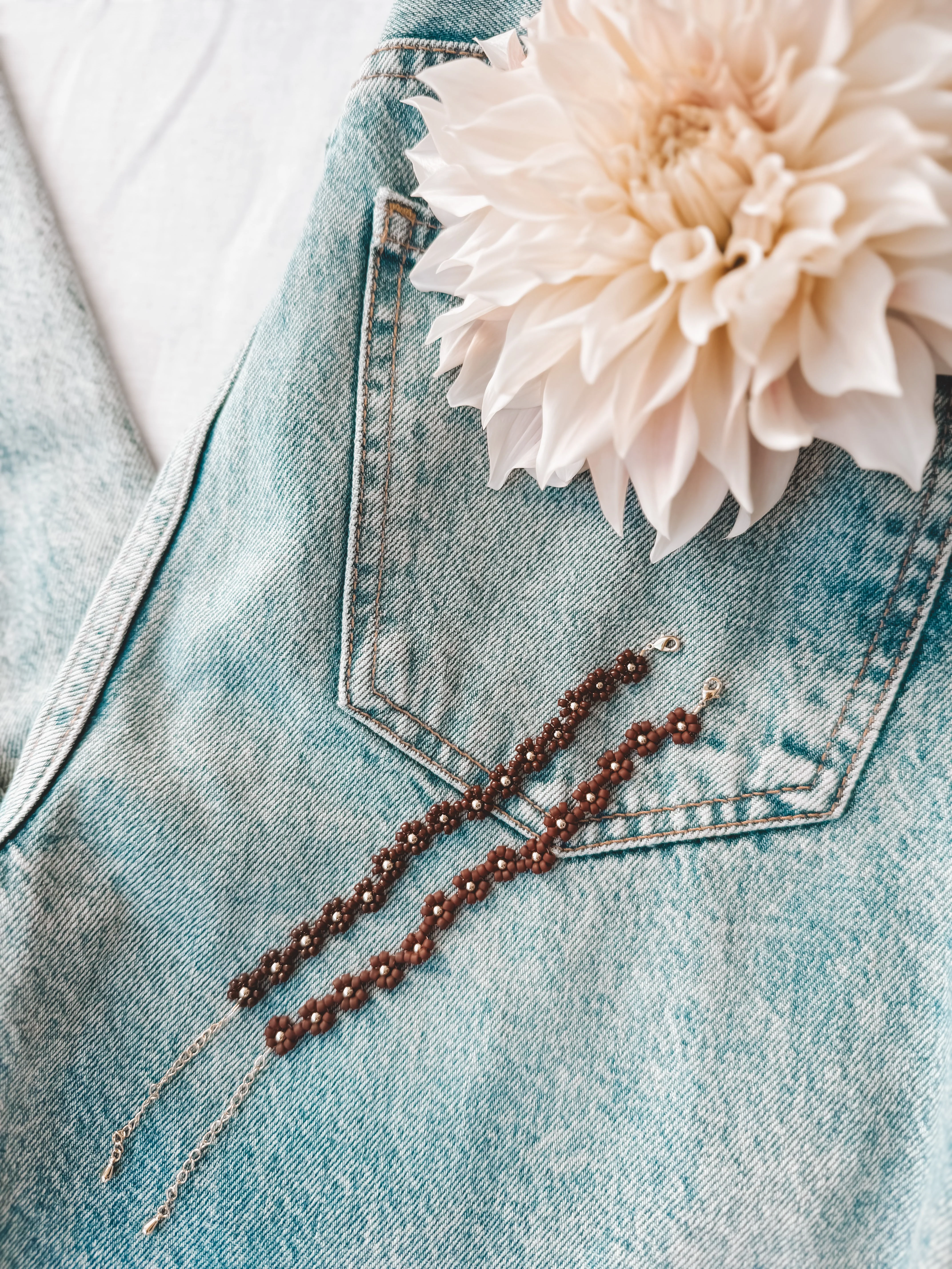 The Merlot Daisy Bracelet & Anklet - Image 10