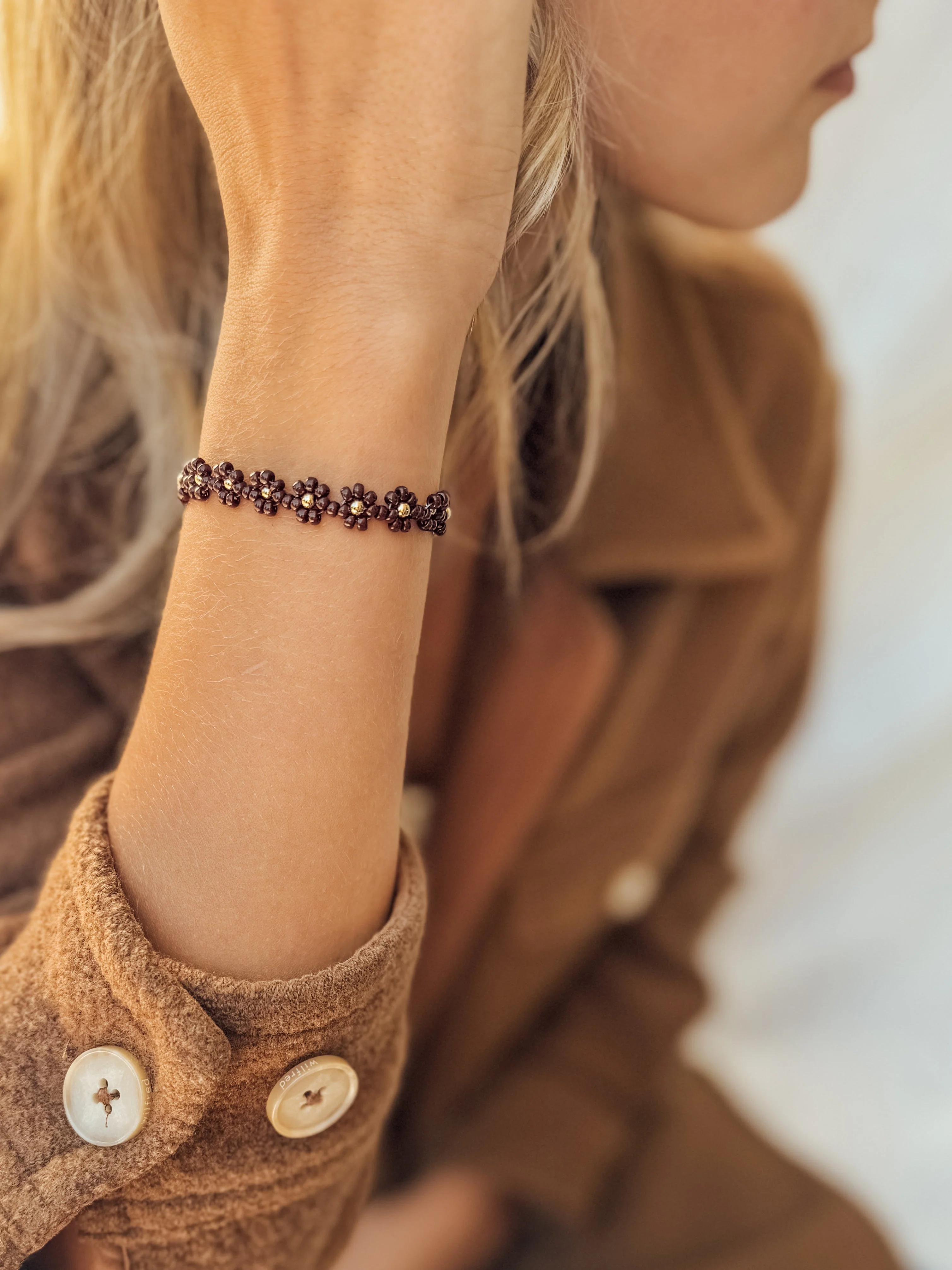 The Merlot Daisy Bracelet & Anklet - Image 7