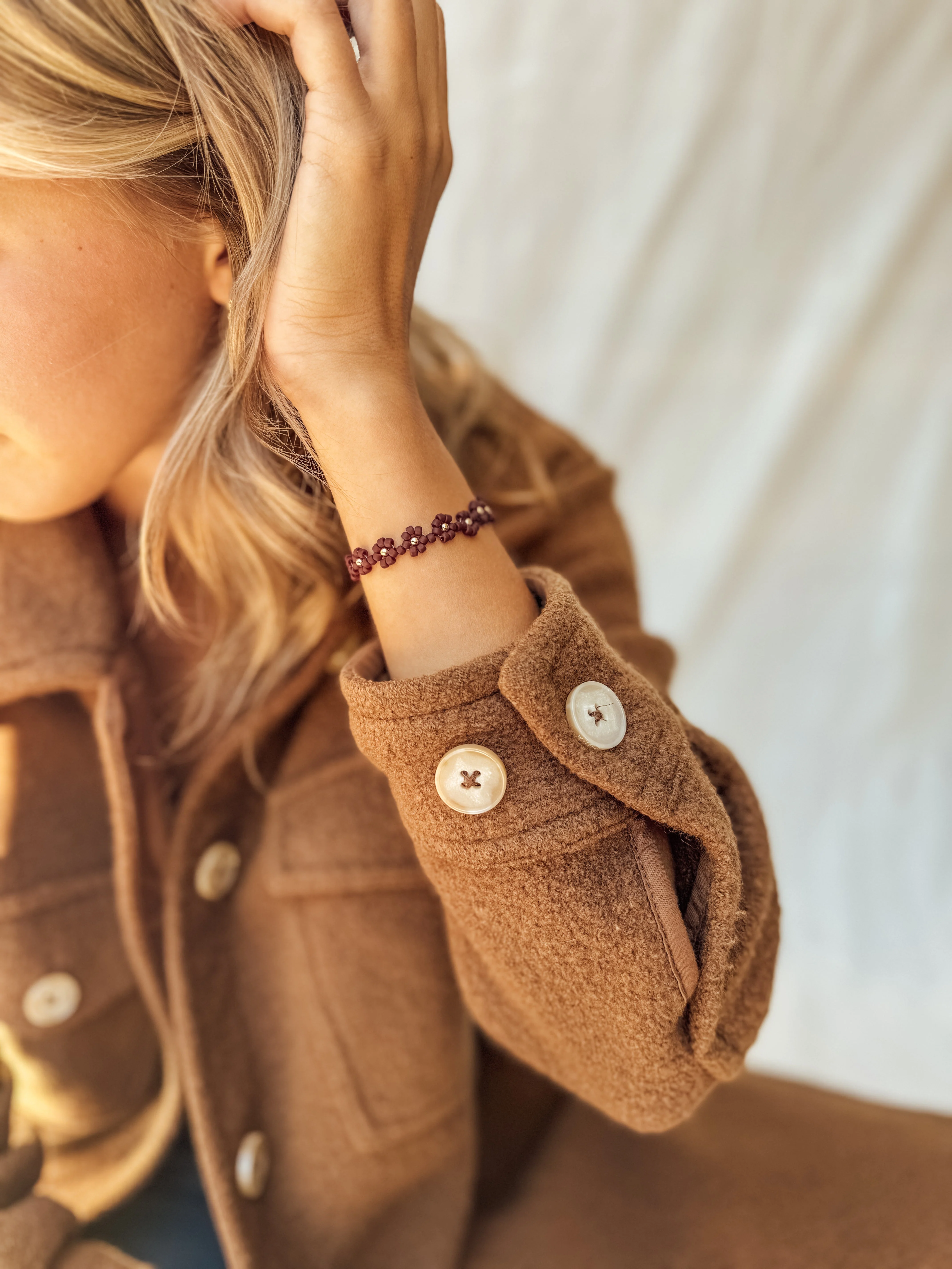 The Merlot Daisy Bracelet & Anklet - Image 9