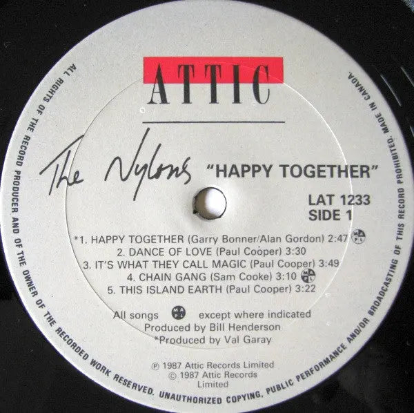 The Nylons – Happy Together - 1987 - Image 4