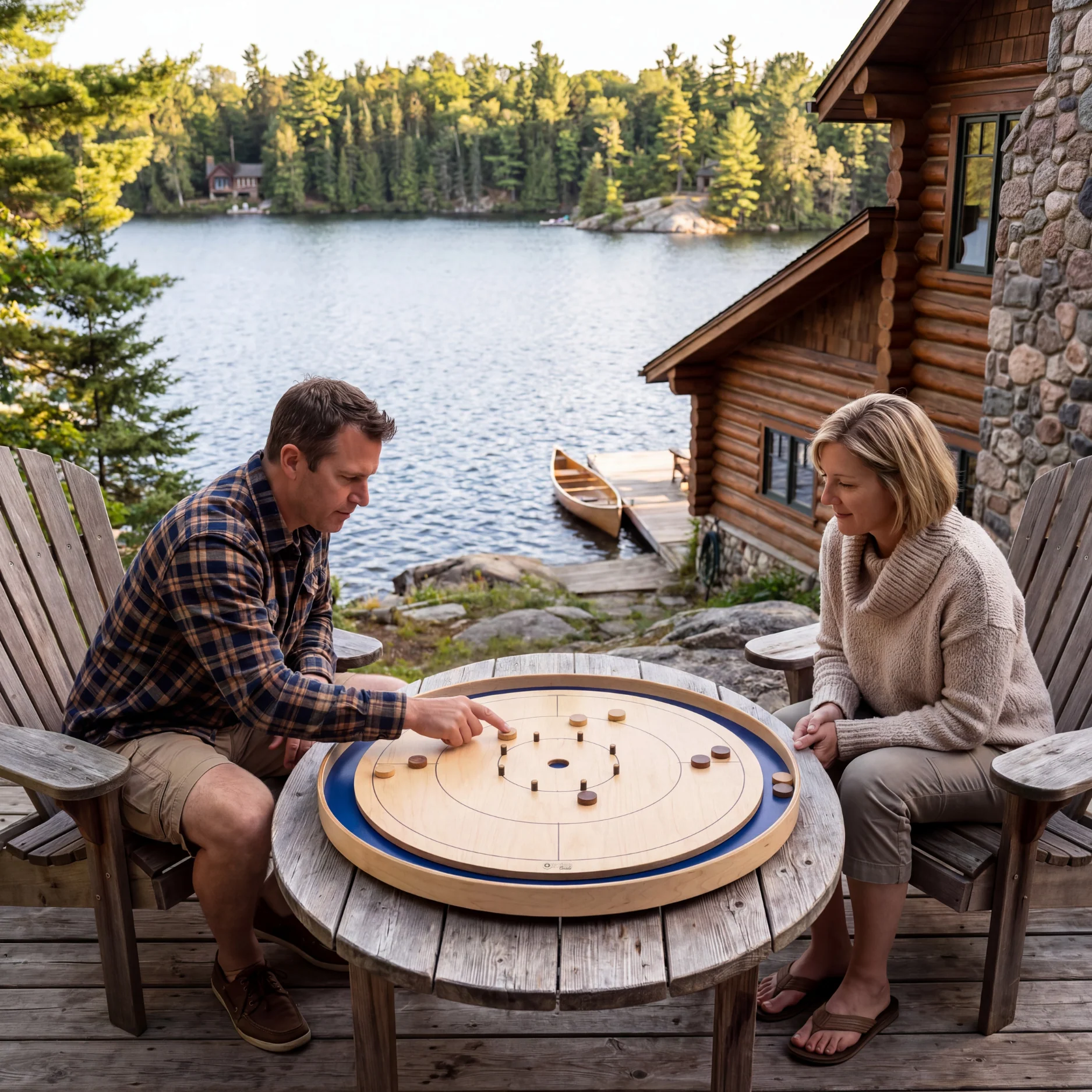 The Royal Blue by Crokinole Canada - Tournament Board Game Set - Meets NCA Standards - Image 4
