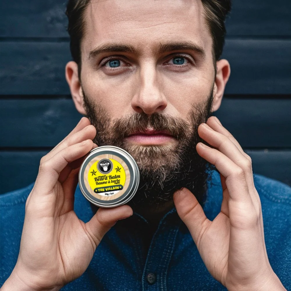 The Villain Beard Balm (56g) – Spiced Tobacco, Fresh Leather, Cognac & Bourbon with Creamy Vanilla | Strong Hold & Conditioning Balm - Image 5