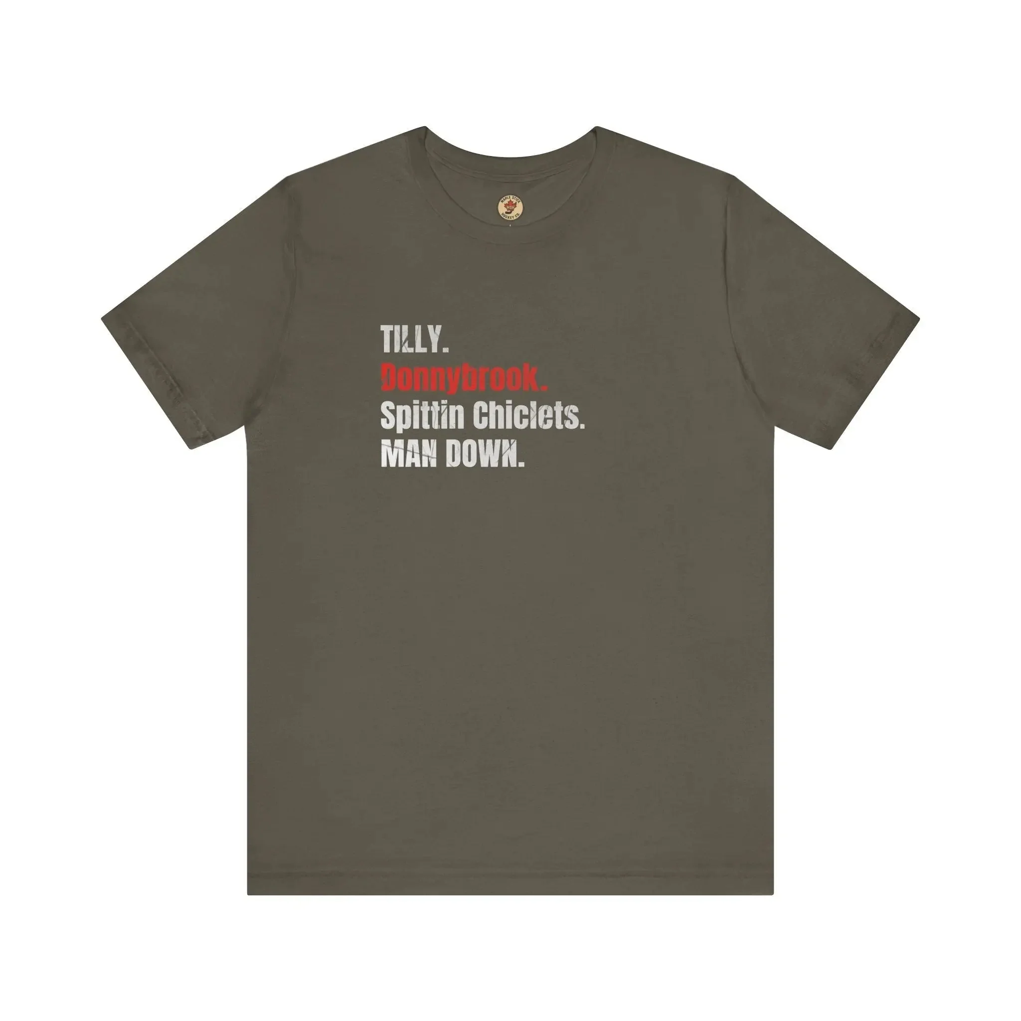 Tilly Donnybrook Spittin Chicklets Man Down T-Shirt - Hockey Fight - Maple Stick Hockey Co. - True Fan - Image 2