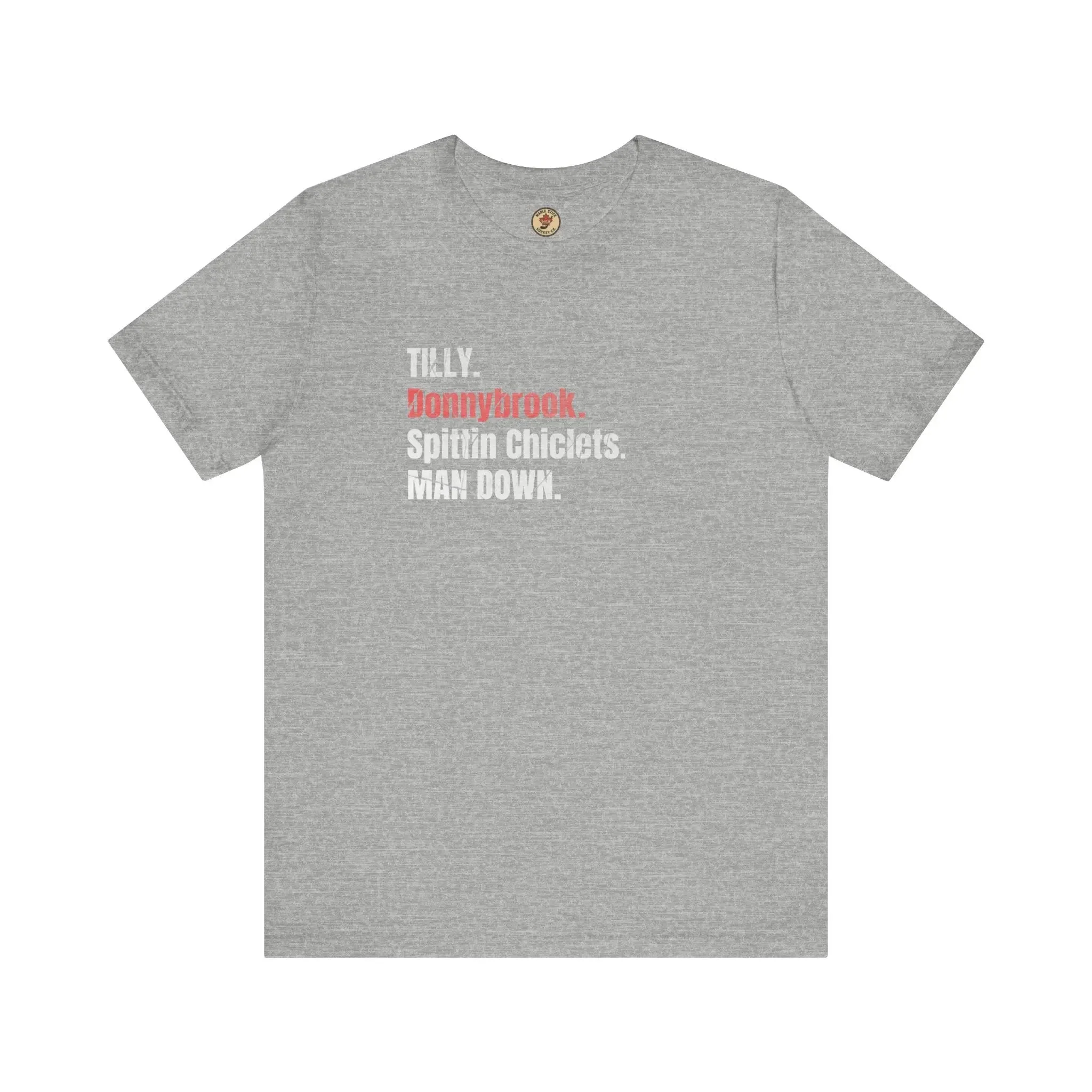 Tilly Donnybrook Spittin Chicklets Man Down T-Shirt - Hockey Fight - Maple Stick Hockey Co. - True Fan - Image 4