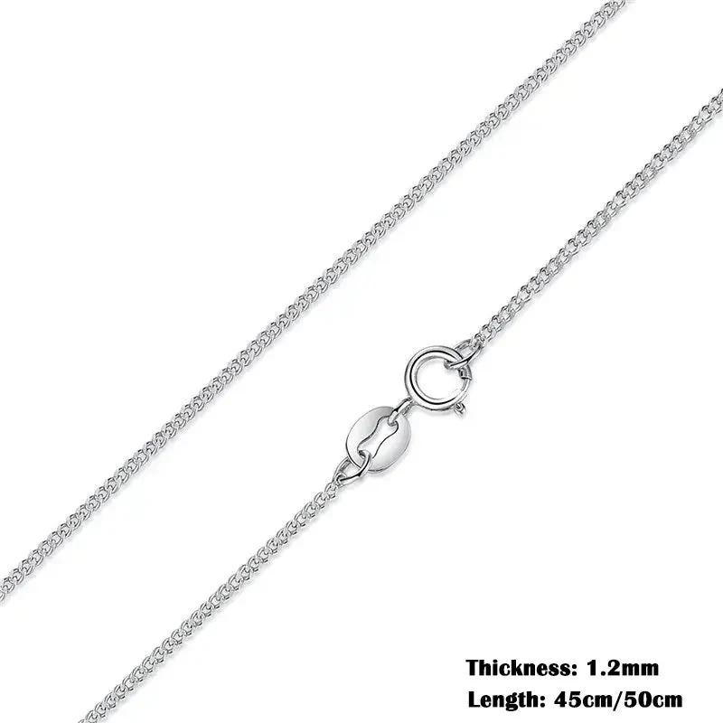 Timeless Elegance: 925 Sterling Silver Adjustable Necklace Chain For Women - Image 14