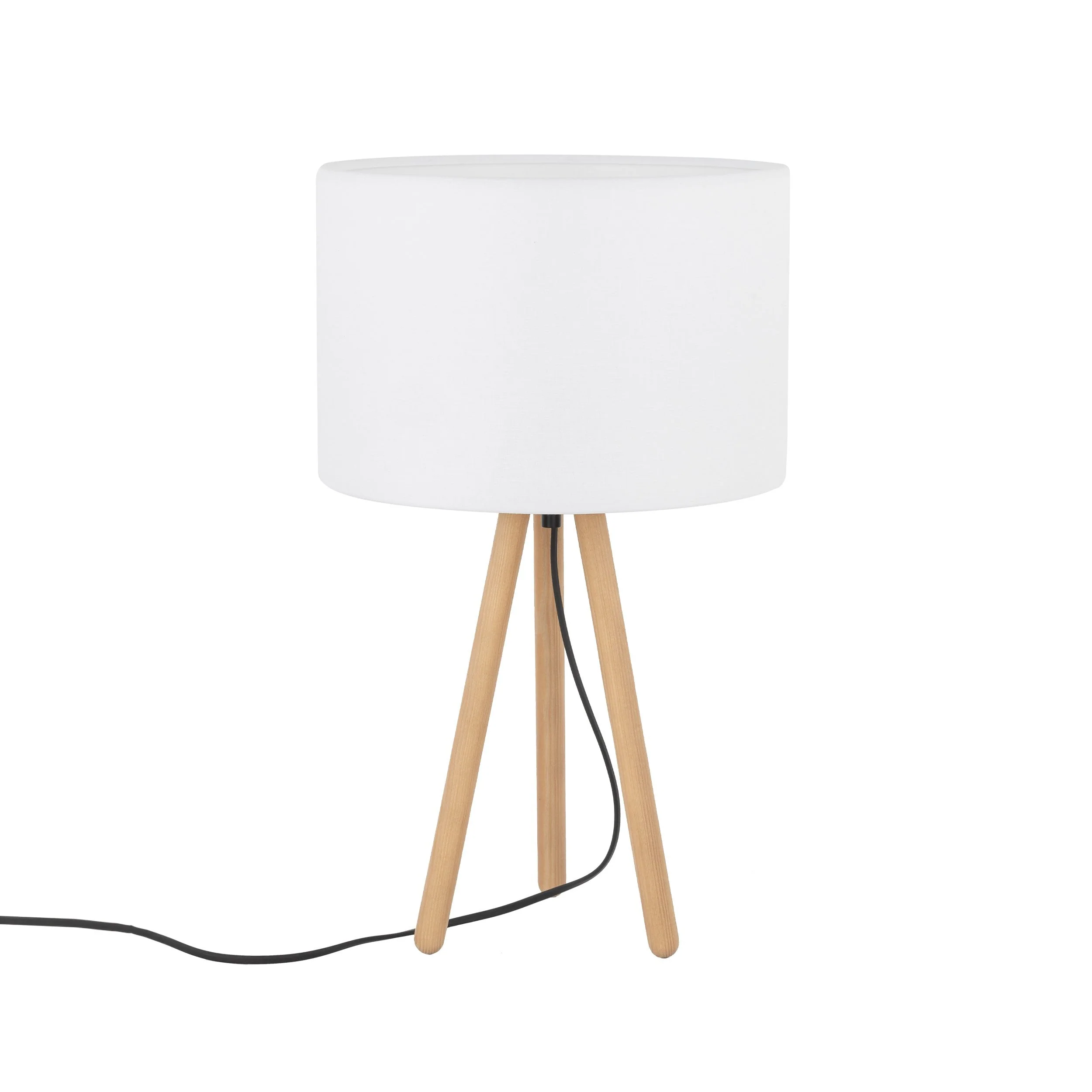 TOKYO Wood Tripod Table Lamp for Bedroom & Nightstand - Image 3