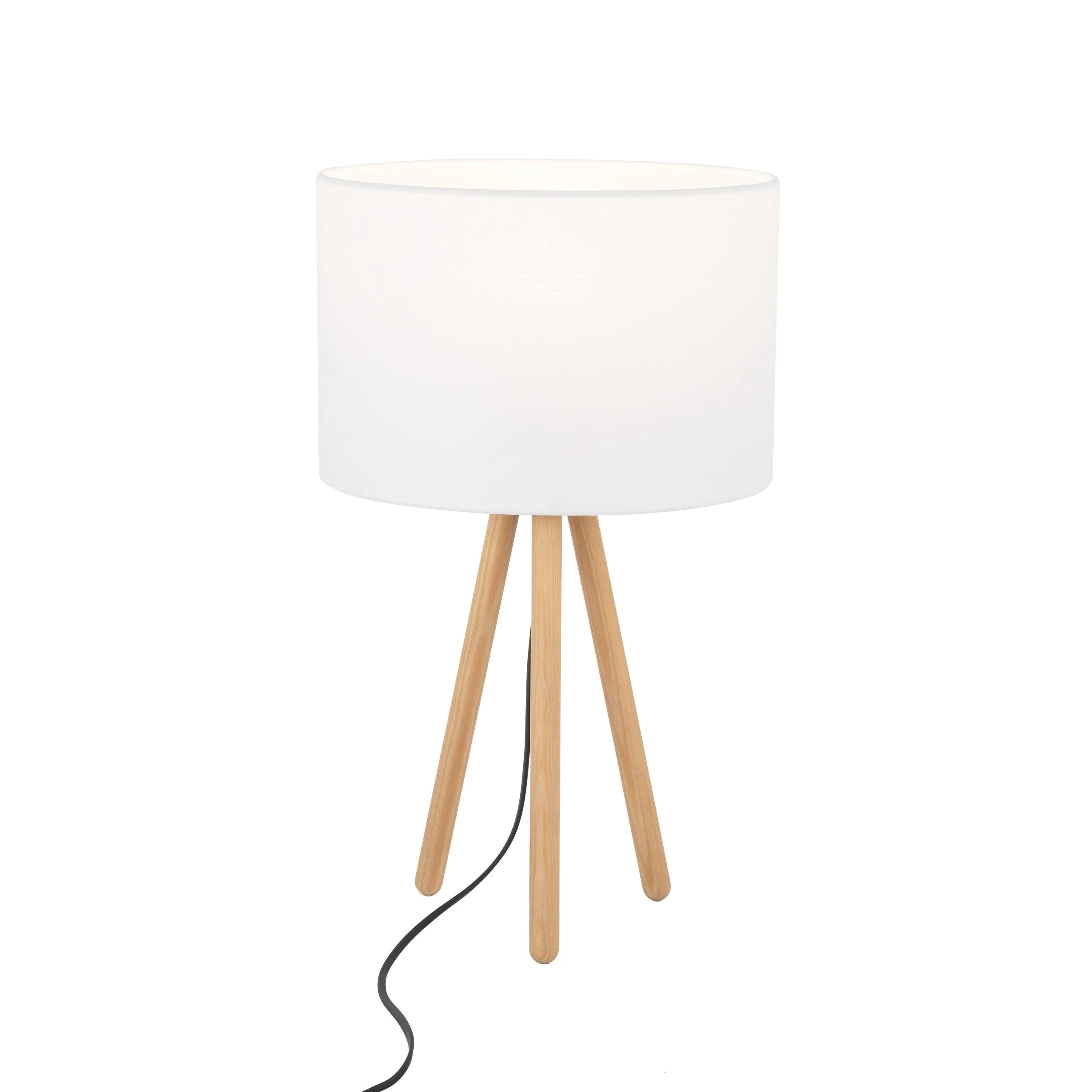 TOKYO Wood Tripod Table Lamp for Bedroom & Nightstand - Image 5