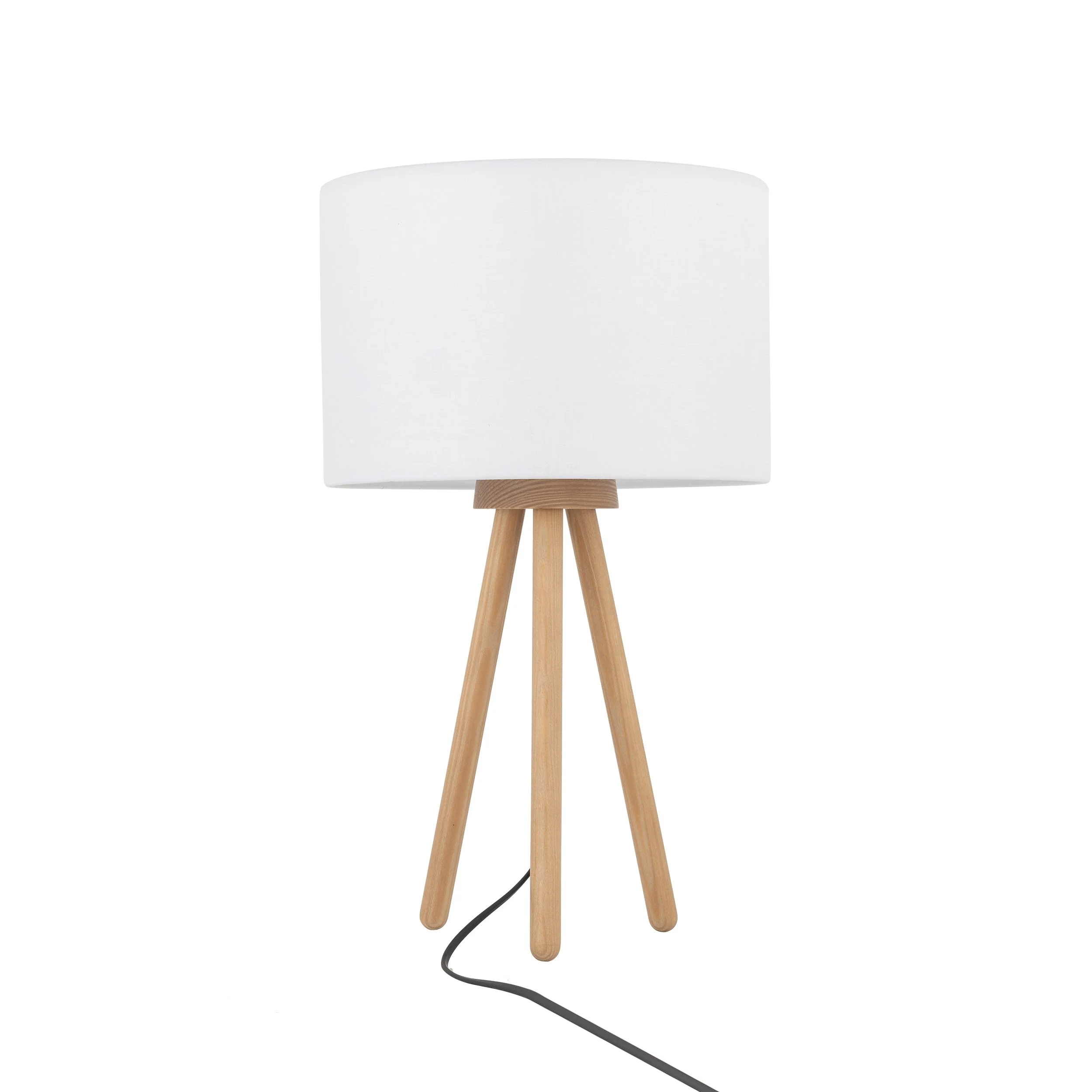 TOKYO Wood Tripod Table Lamp for Bedroom & Nightstand - Image 7
