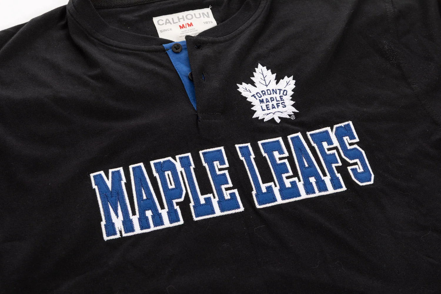Toronto Maple Leafs Long Sleeve Henley Blackout Edition - Image 3