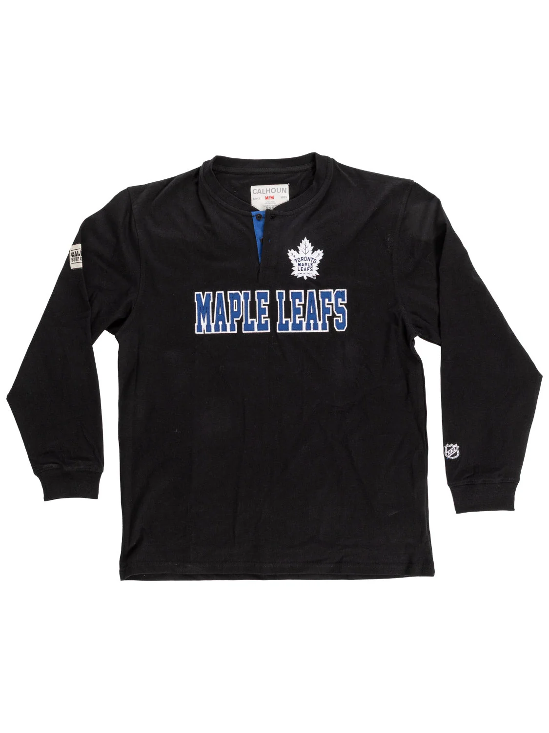 Toronto Maple Leafs Long Sleeve Henley Blackout Edition - Image 4