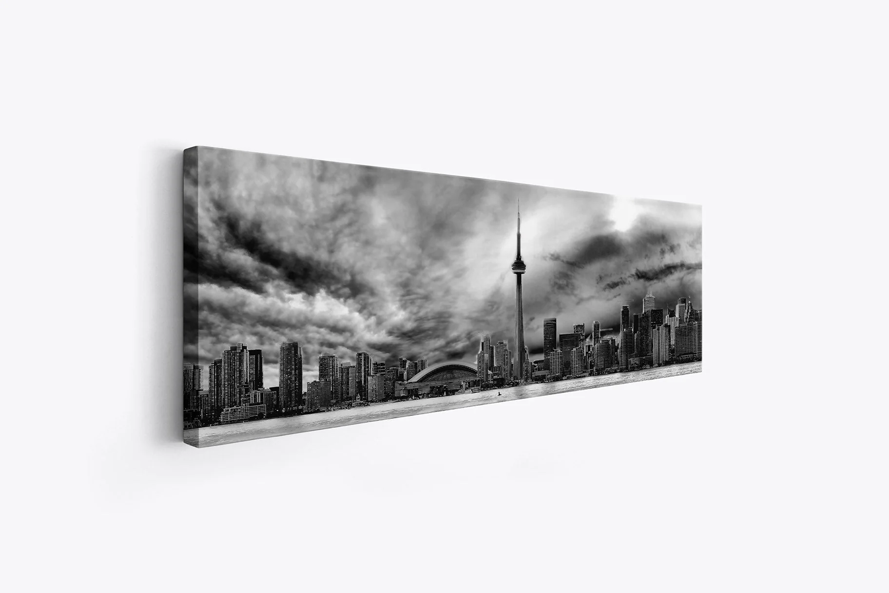 Toronto Ominous Clouds Skyline - Canvas Wall Decor - Image 2