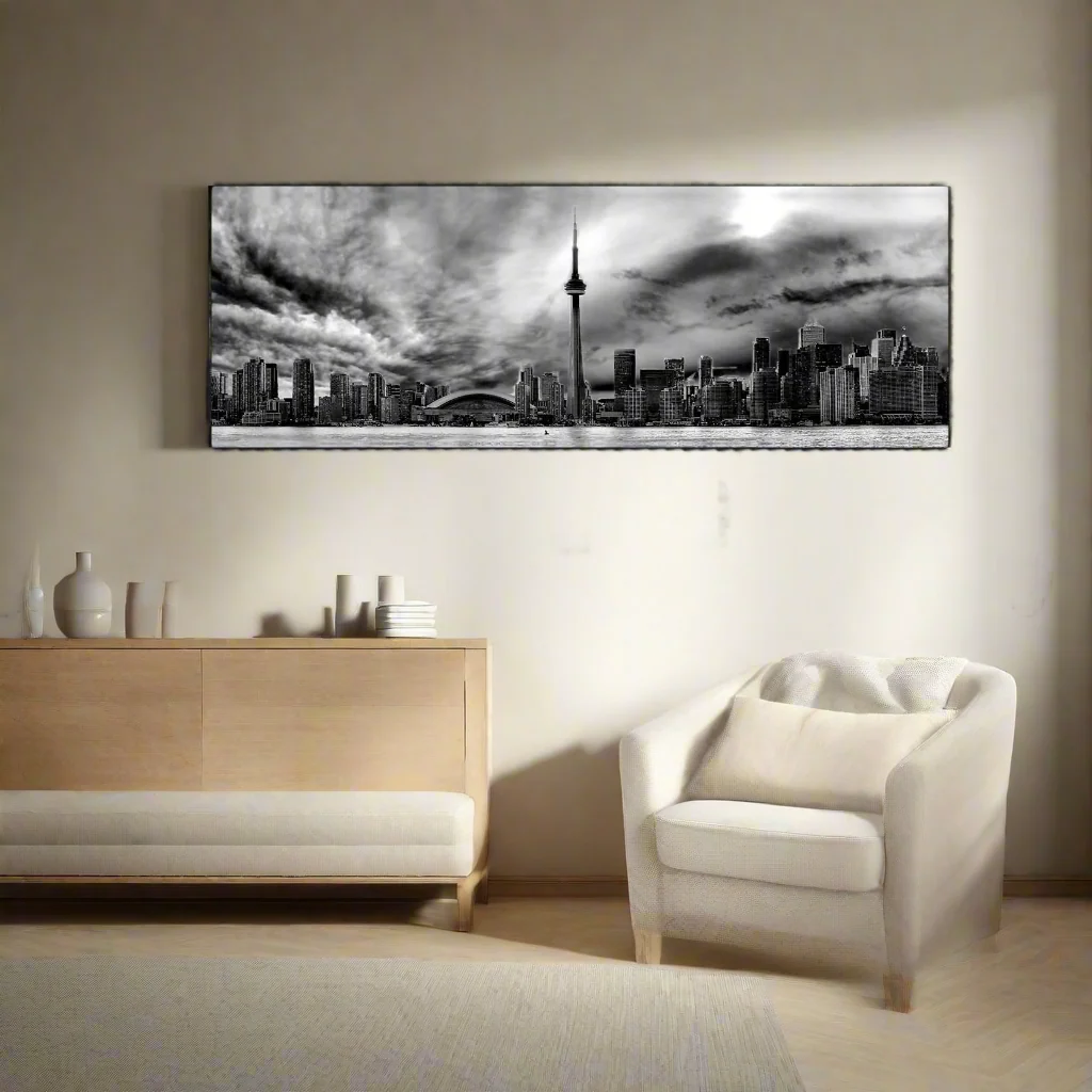 Toronto Ominous Clouds Skyline - Canvas Wall Decor - Image 8