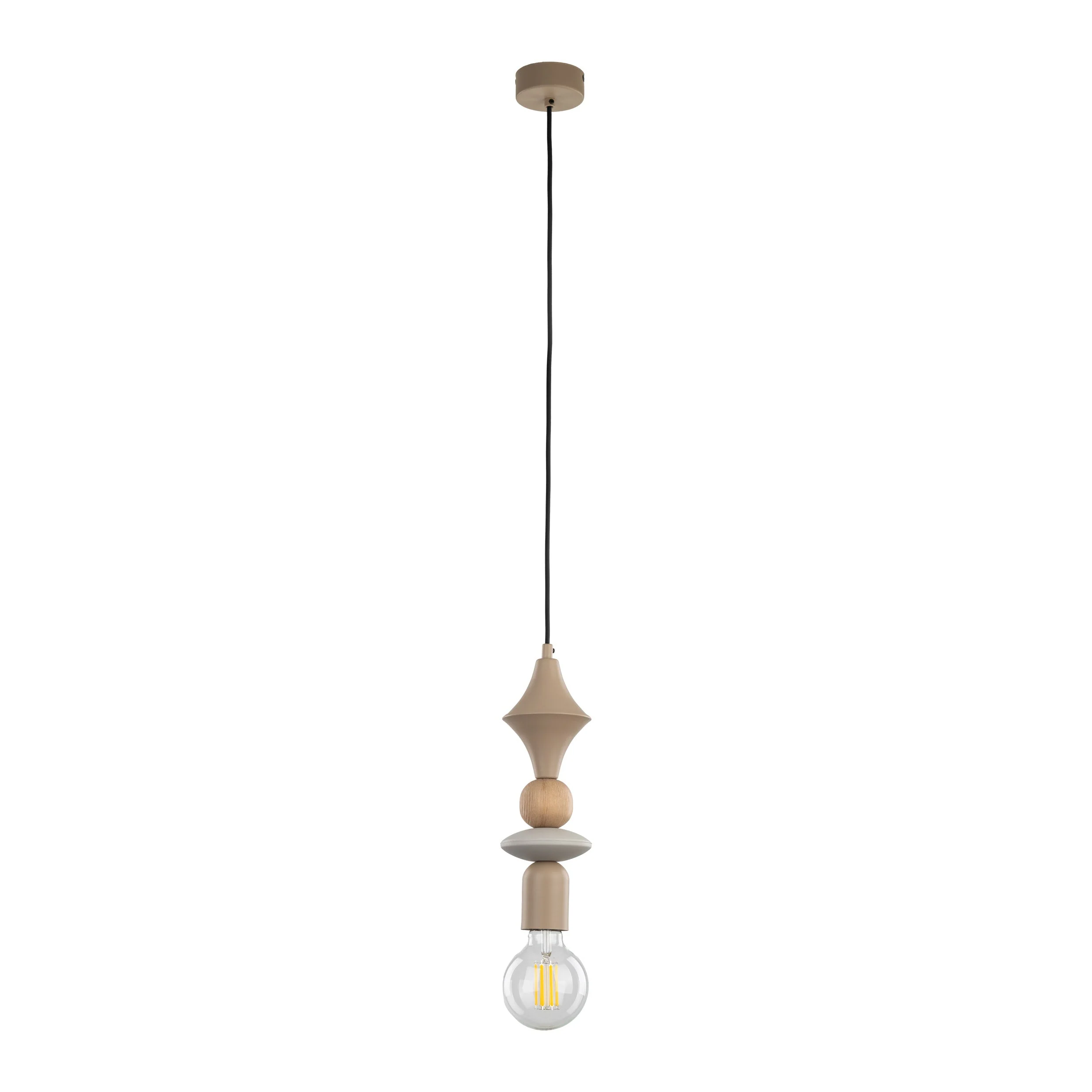 TOWER Wood Pendant Light for Kitchen Island, Bedside & Reading Nook - Image 2