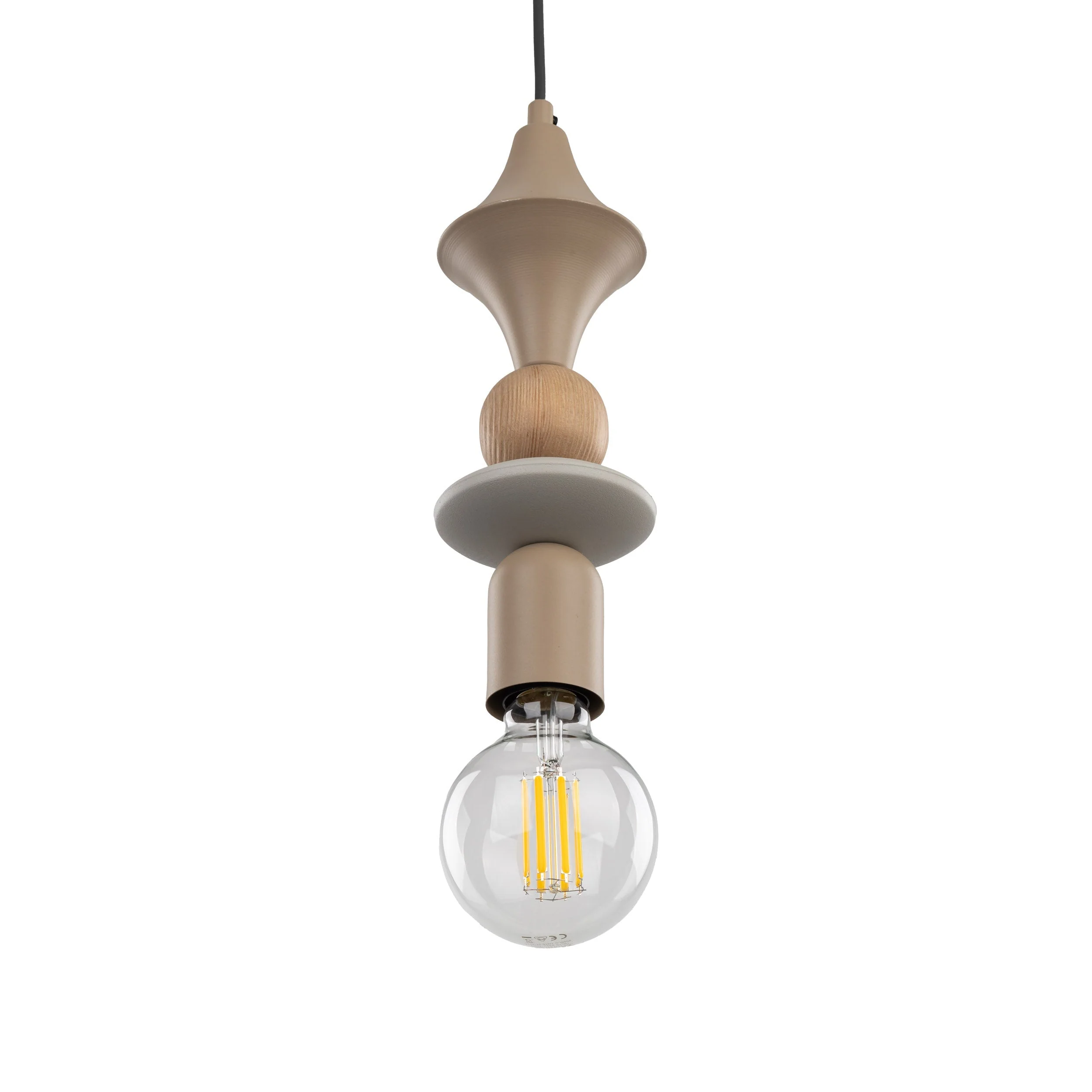 TOWER Wood Pendant Light for Kitchen Island, Bedside & Reading Nook - Image 3