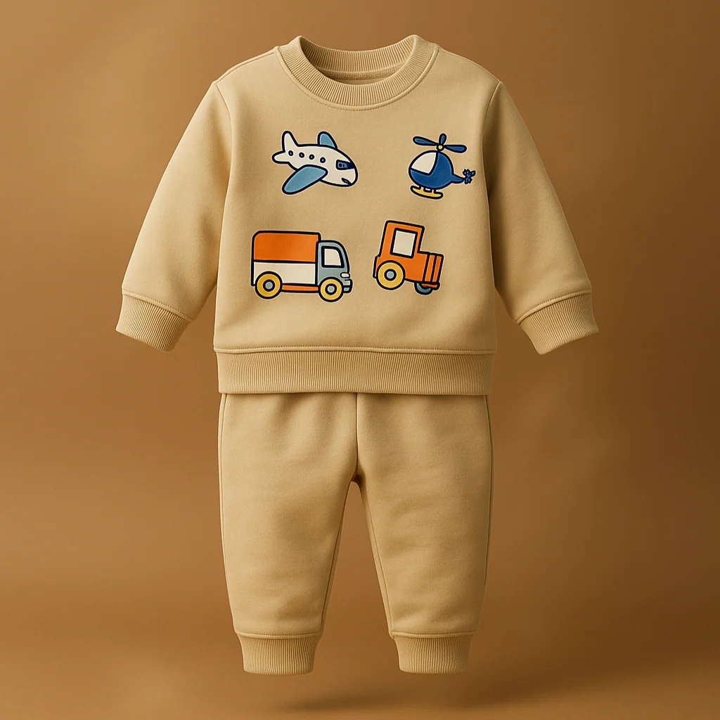 Travel Boy Cotton Joggers Set - Image 4