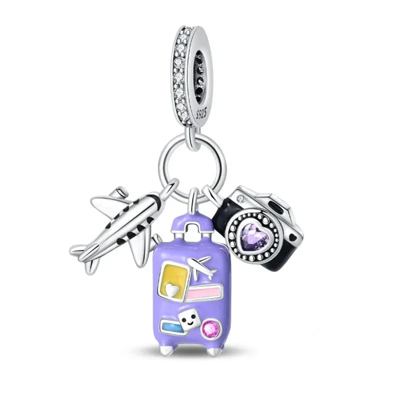 Travel Diary Sterling Silver Charm