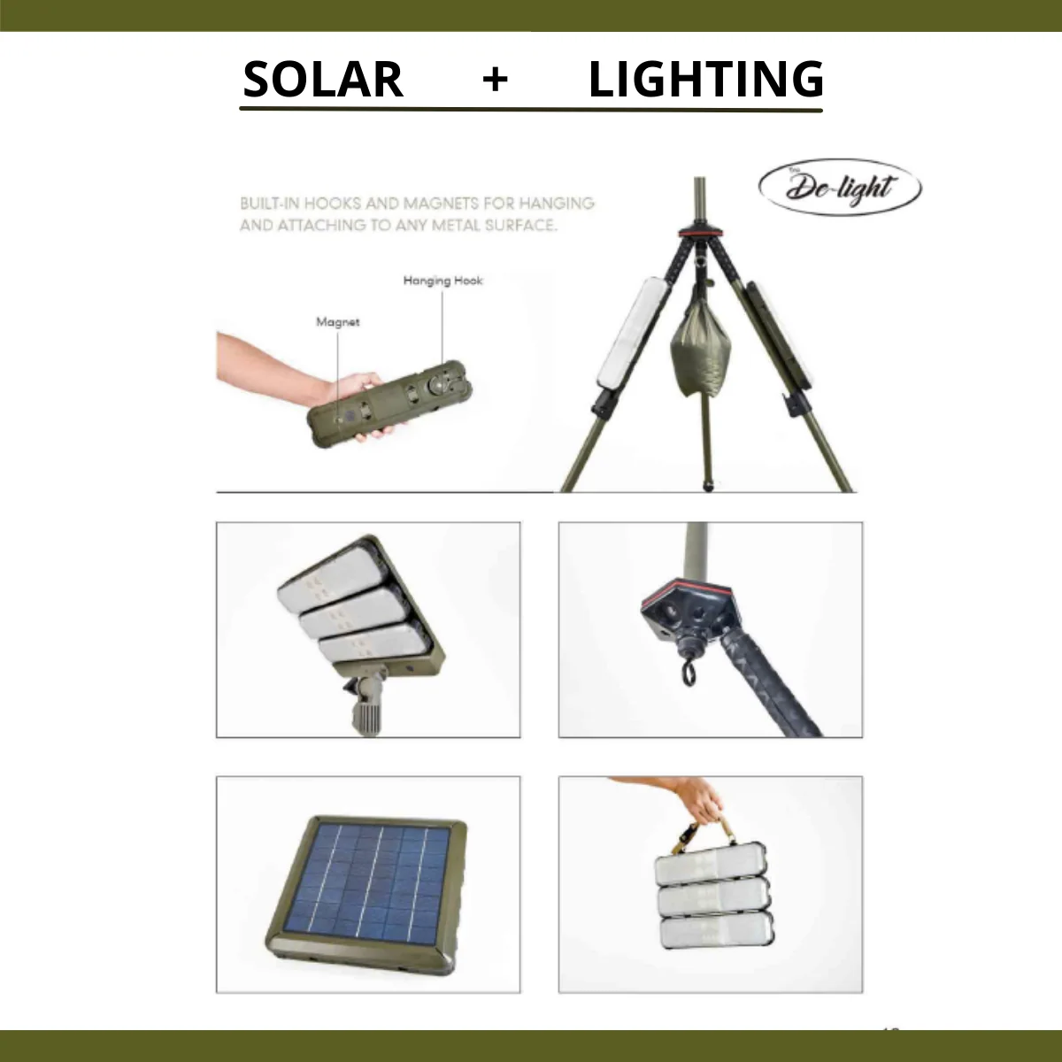 TRU De-LIGHT WORK&PLAY AT NIGHT Multi-Configuration, Solar, LED High Lumen, Flood-Light (3450 Lumen Total) - Image 4