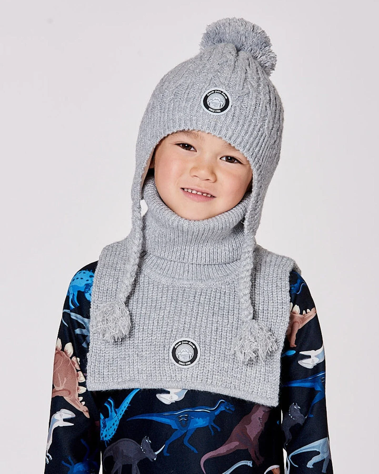 Turtleneck Neckwarmer Heather Gray - Image 2