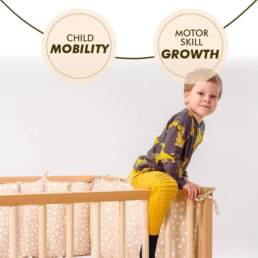 Twin Size Bed Frame for Toddlers with Fence - Image 10