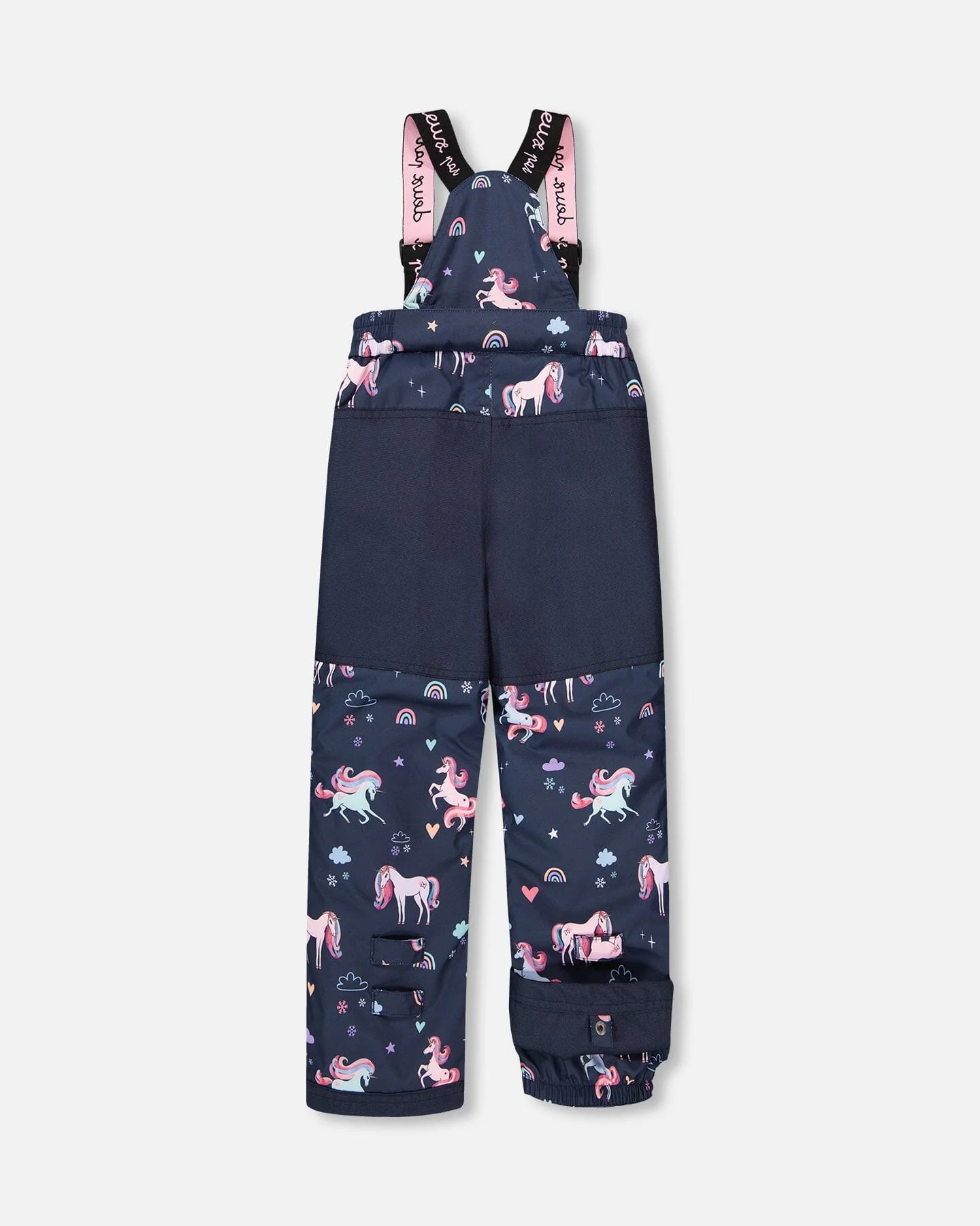 Two-Piece Play Snowsuit Navy Unicorn Print - Image 3