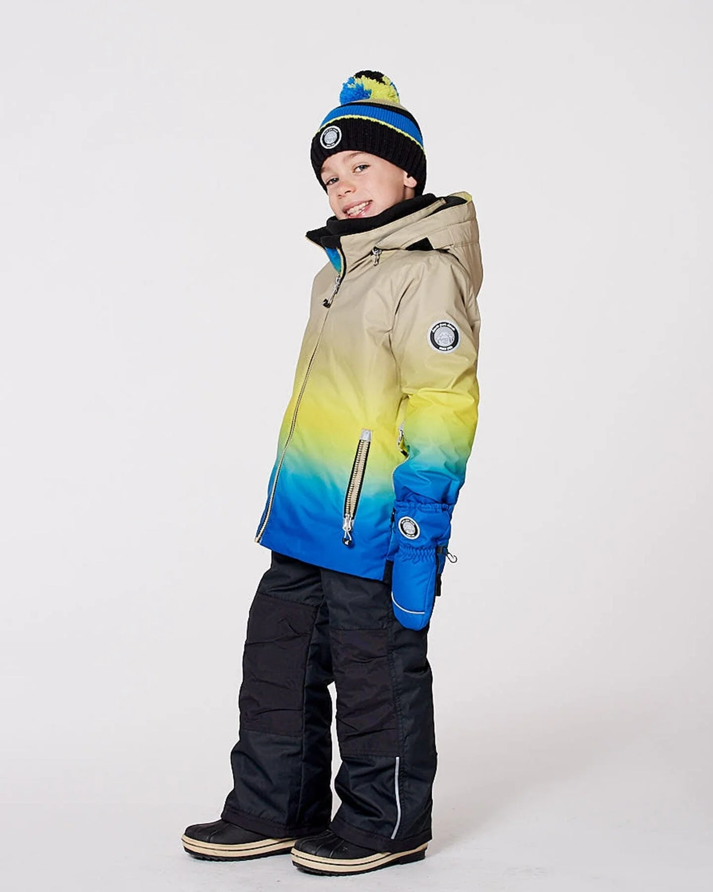 Two-Piece Play Snowsuit With Gradient Jacket Black - Image 4