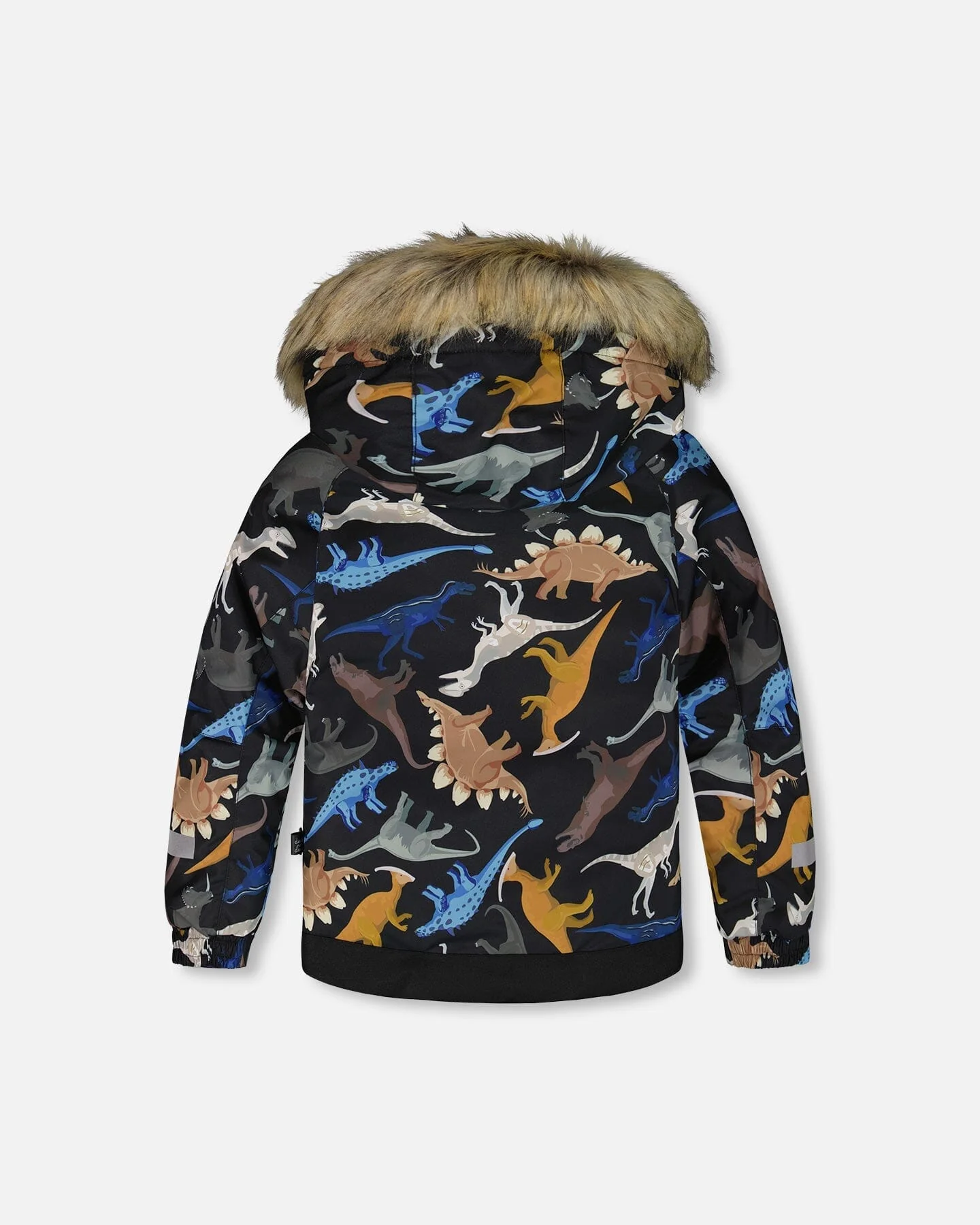 Two-Piece Play Snowsuit With Printed Dinosaurs Jacket Brown - Image 4