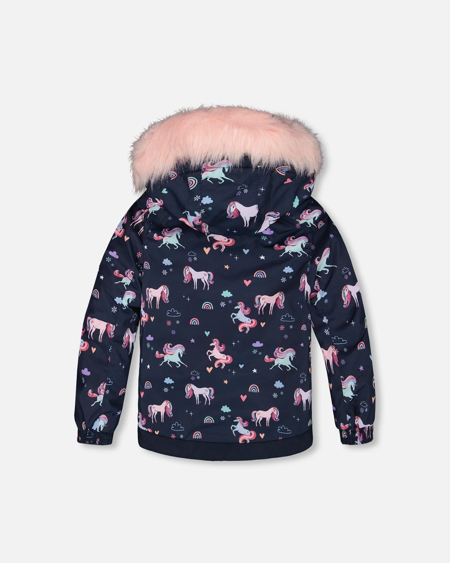 Two-Piece Play Snowsuit With Printed Jacket And Solid Pant Candy Pink - Image 4