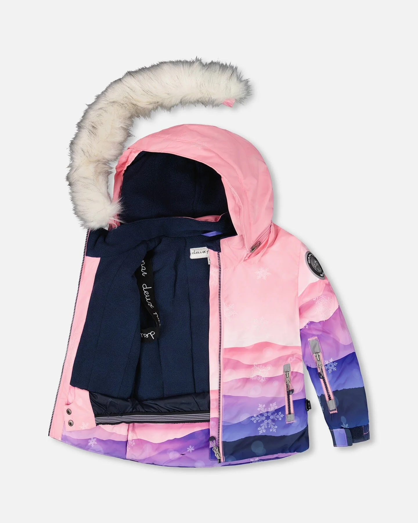 Two-Piece Play Snowsuit With Printed Jacket Navy Blue - Image 2