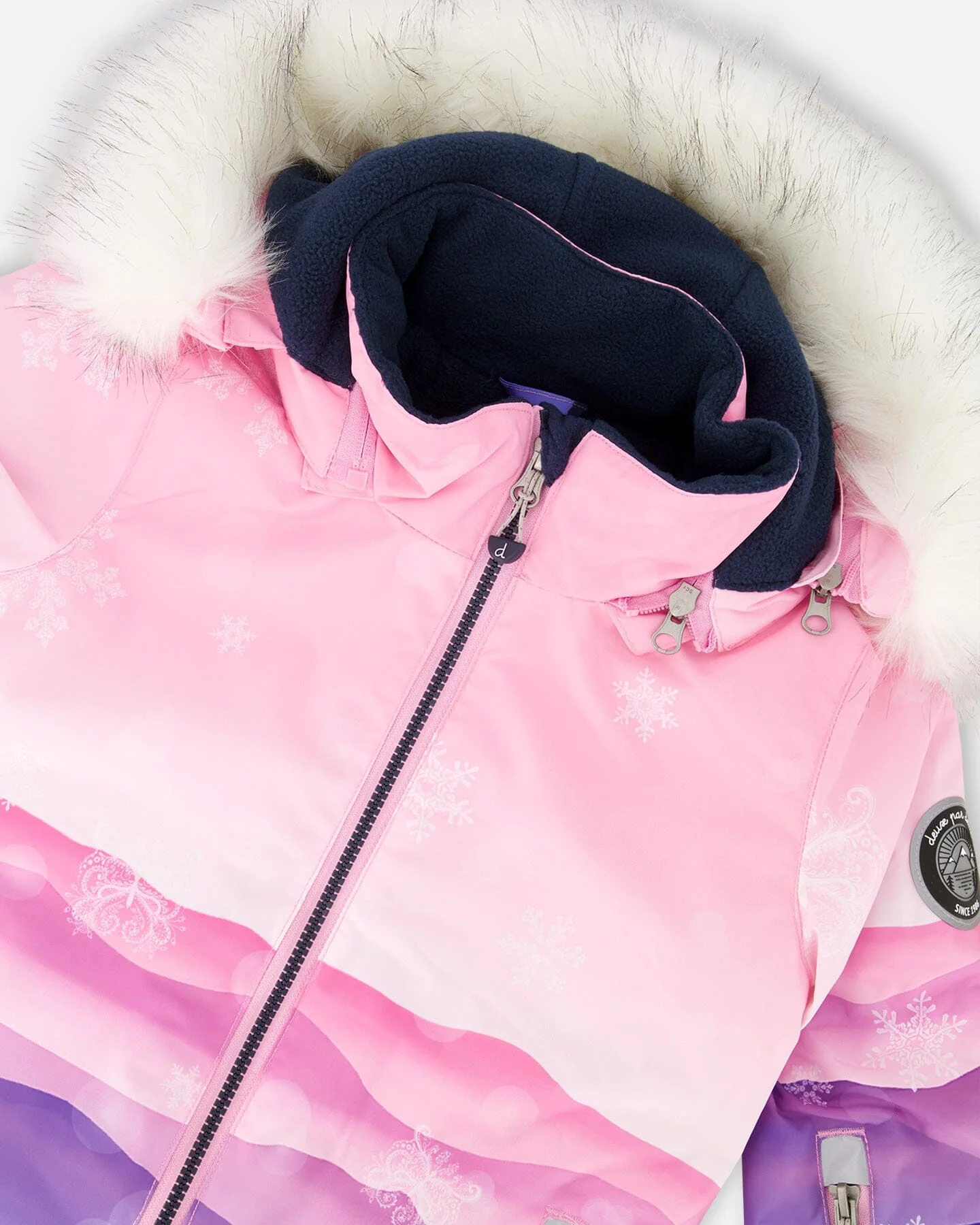 Two-Piece Play Snowsuit With Printed Jacket Navy Blue - Image 5