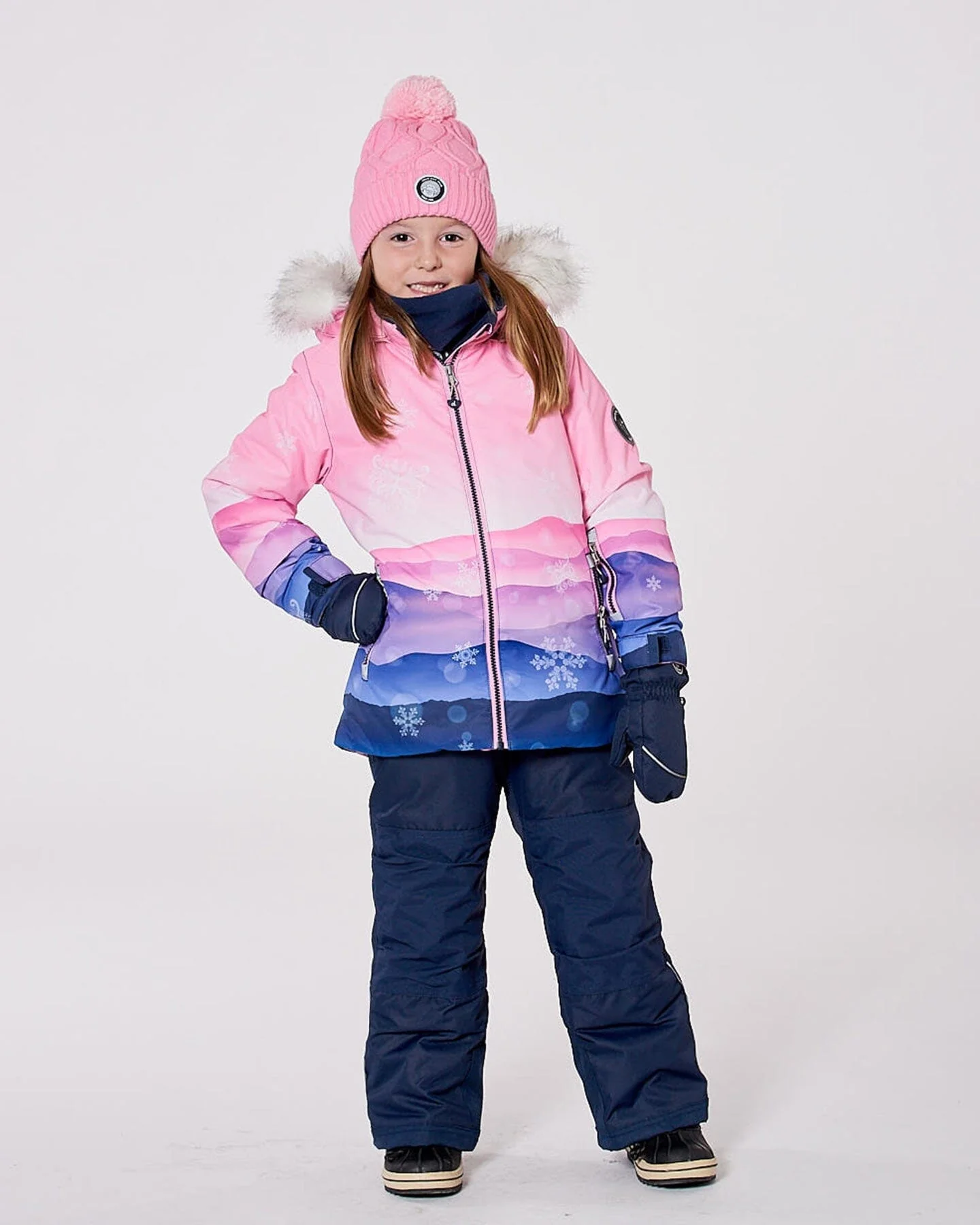 Two-Piece Play Snowsuit With Printed Jacket Navy Blue - Image 8