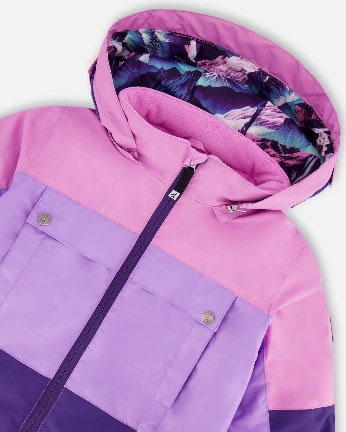Two-Piece Teknik Snowsuit Purple Mountain Print - Image 6