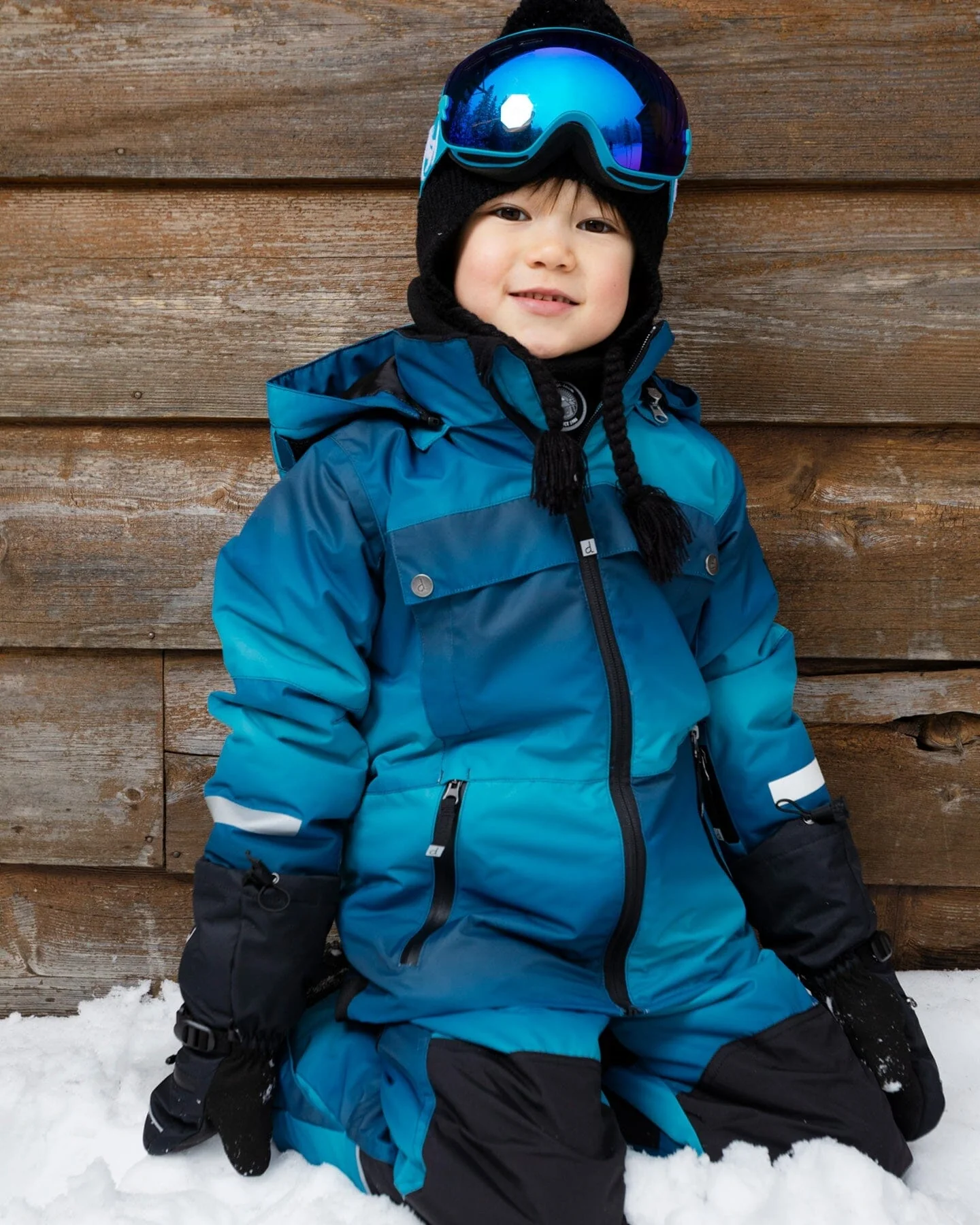 Two-Piece Teknik Snowsuit Teal Gradient - Image 2