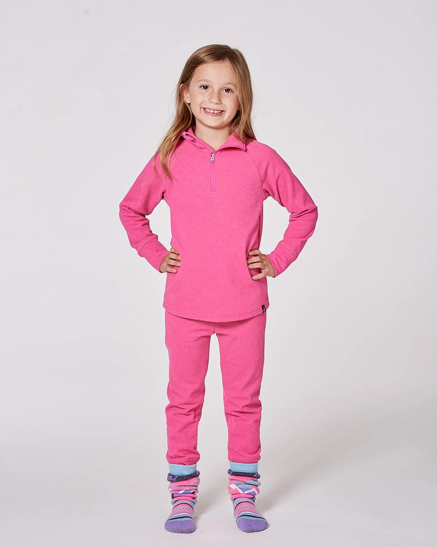 Two-Piece Thermal Underwear Set Candy Pink - Image 2