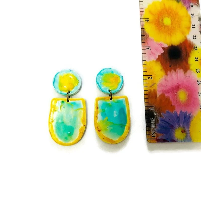 Two Tone Necklace & Earring Set Handmade - Image 7