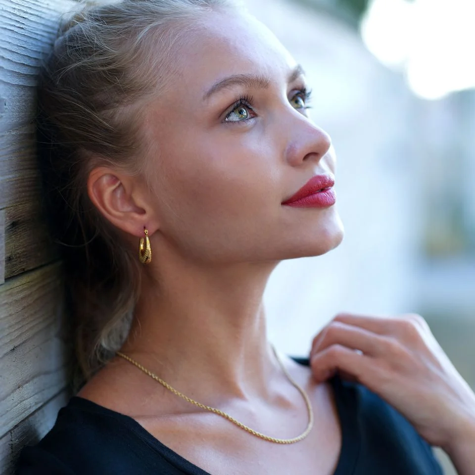 ULYANA: Rope Chain Gold Necklace - 28 Inches - Image 8