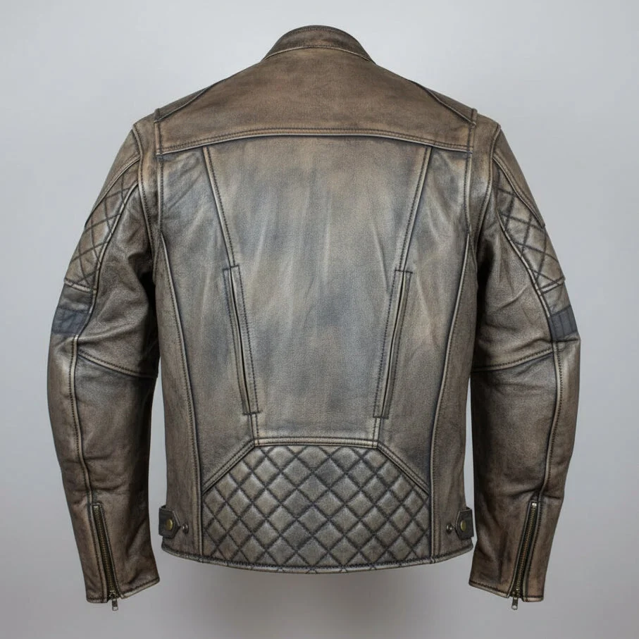 Unik International Men's Reflective Stripe Motorcycle Jacket - Image 2